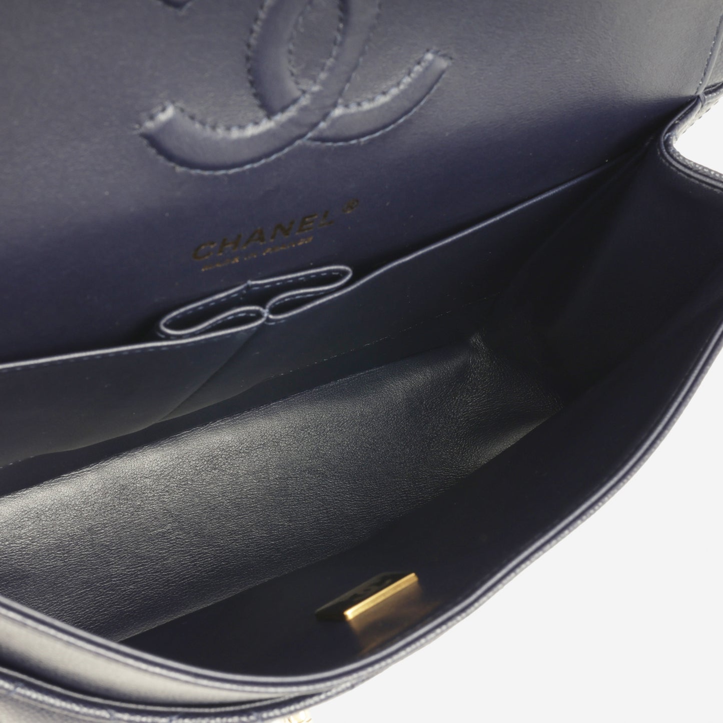 Chanel Medium Classic Flap - Navy Caviar | Champagne Gold Hardware