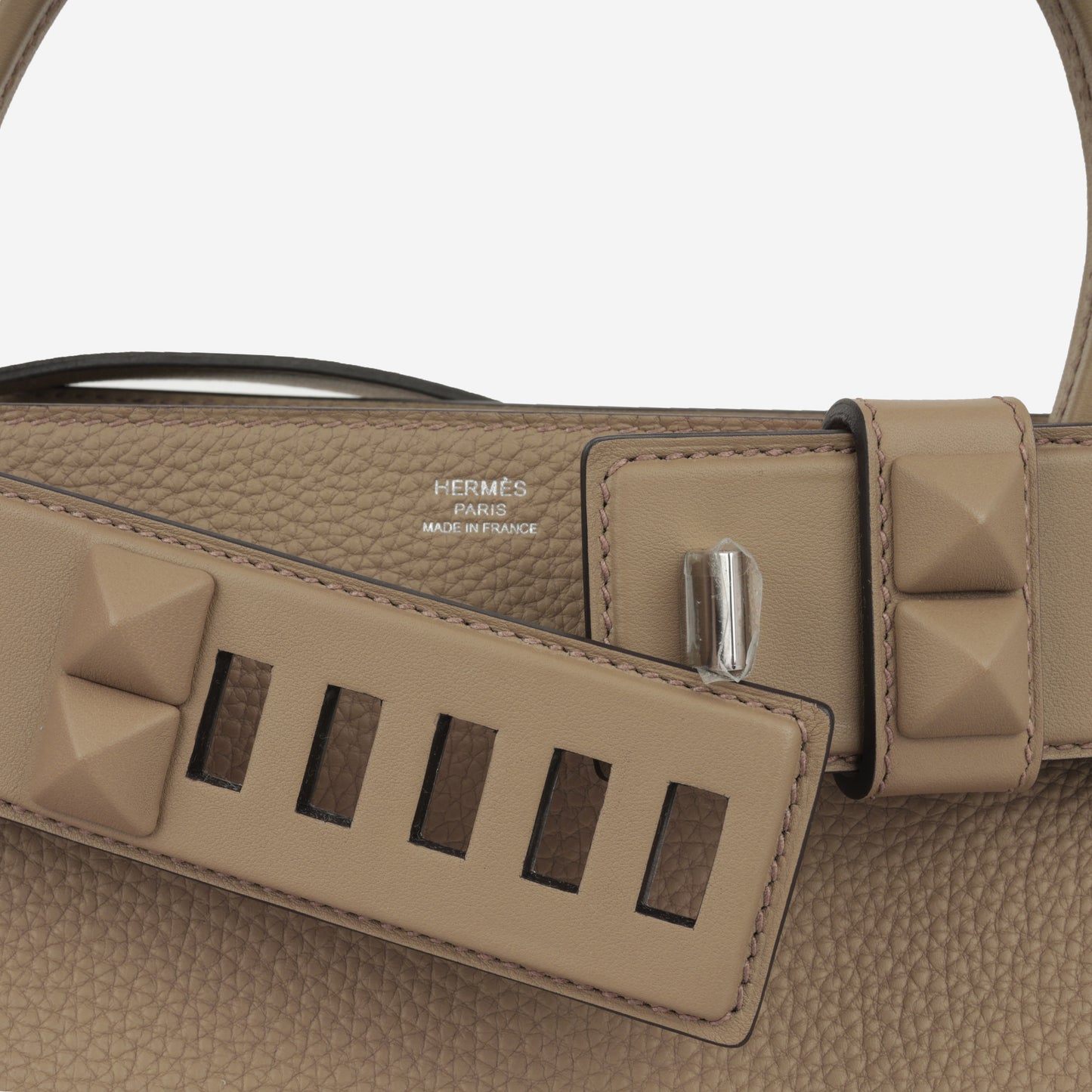 Hermès Medor Bag - Beige Marfa Togo / Swift | Palladium Hardware