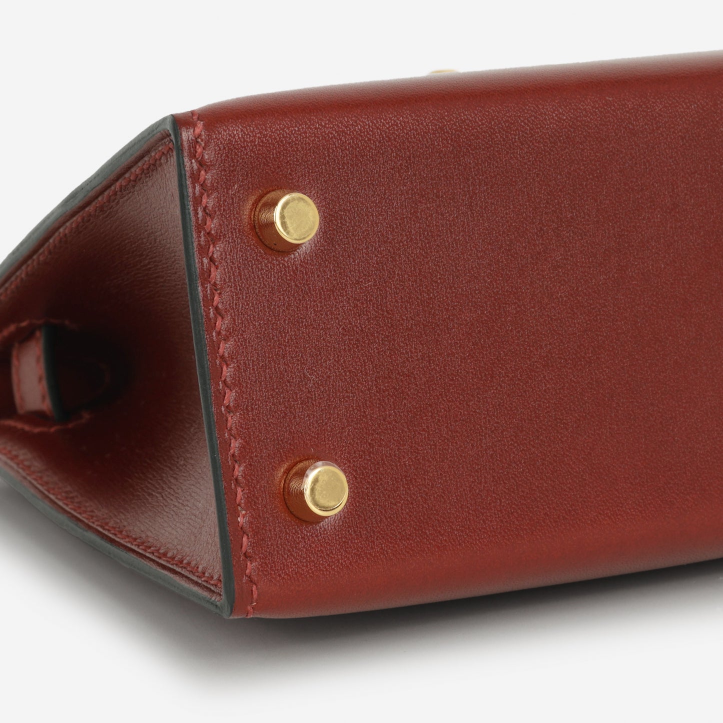 Hermès Mini Kelly - RougeH Box Calf | Gold Hardware