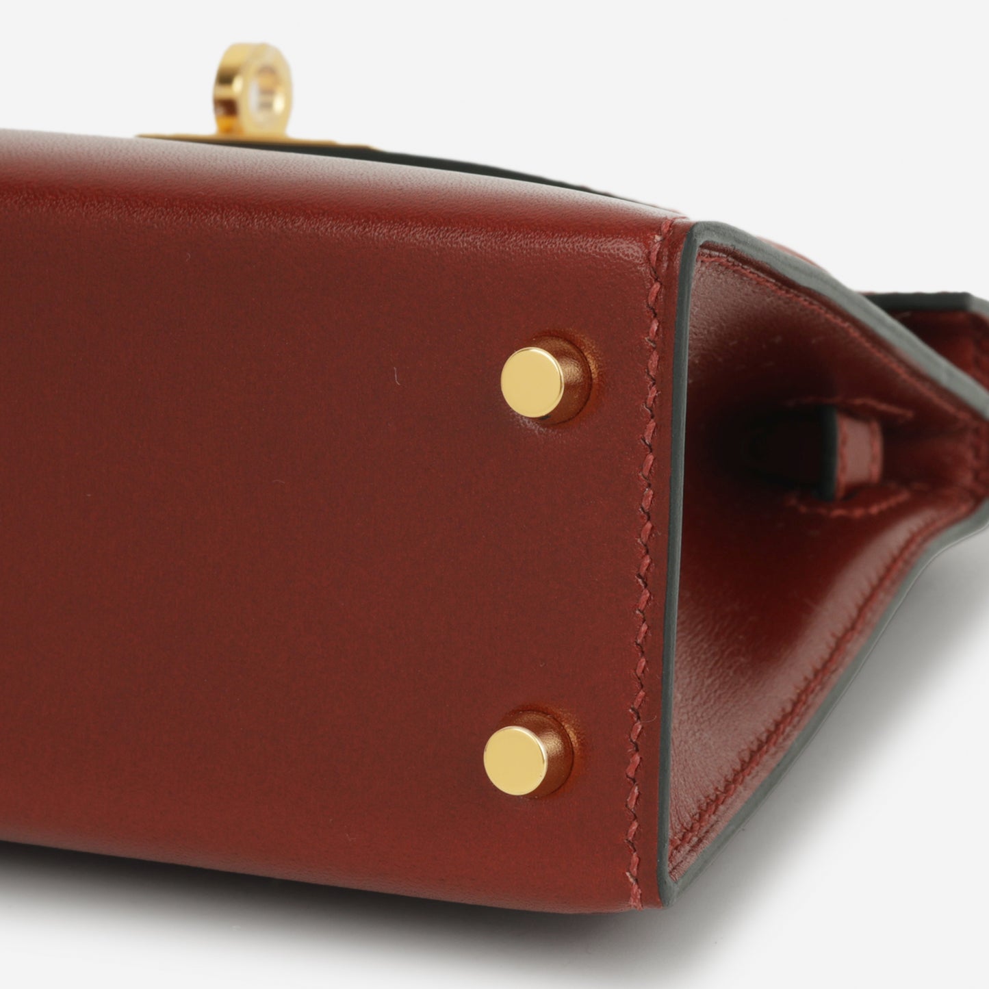 Hermès Mini Kelly - RougeH Box Calf | Gold Hardware