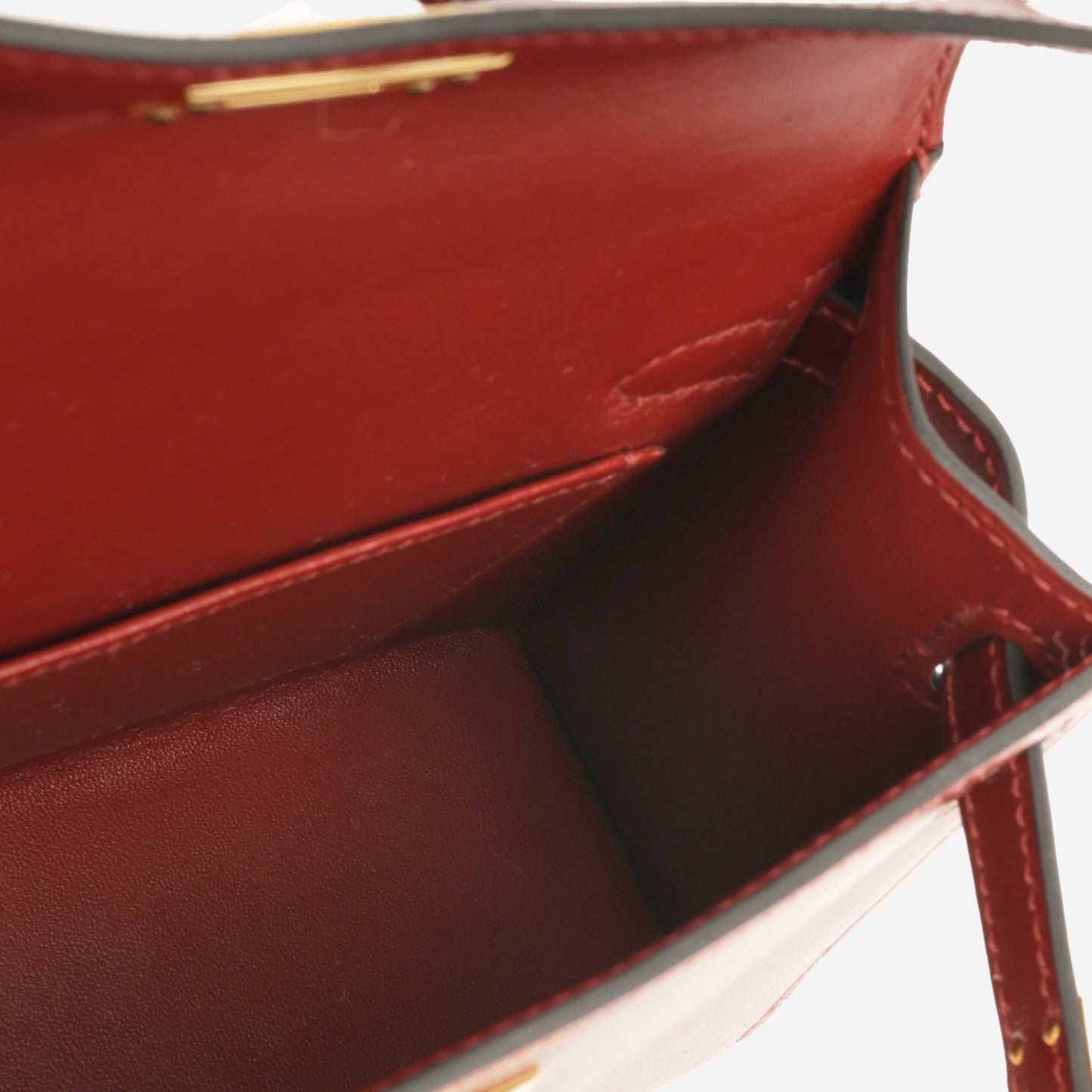 Hermès Mini Kelly - RougeH Box Calf | Gold Hardware