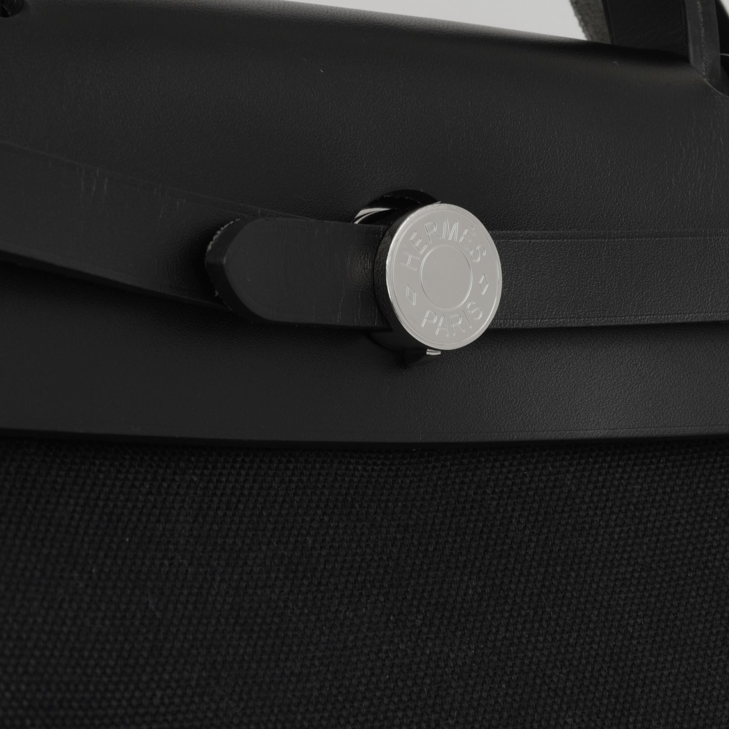 Hermès Herbag 31 - Black Canvas / Hunter | Palladium Hardware