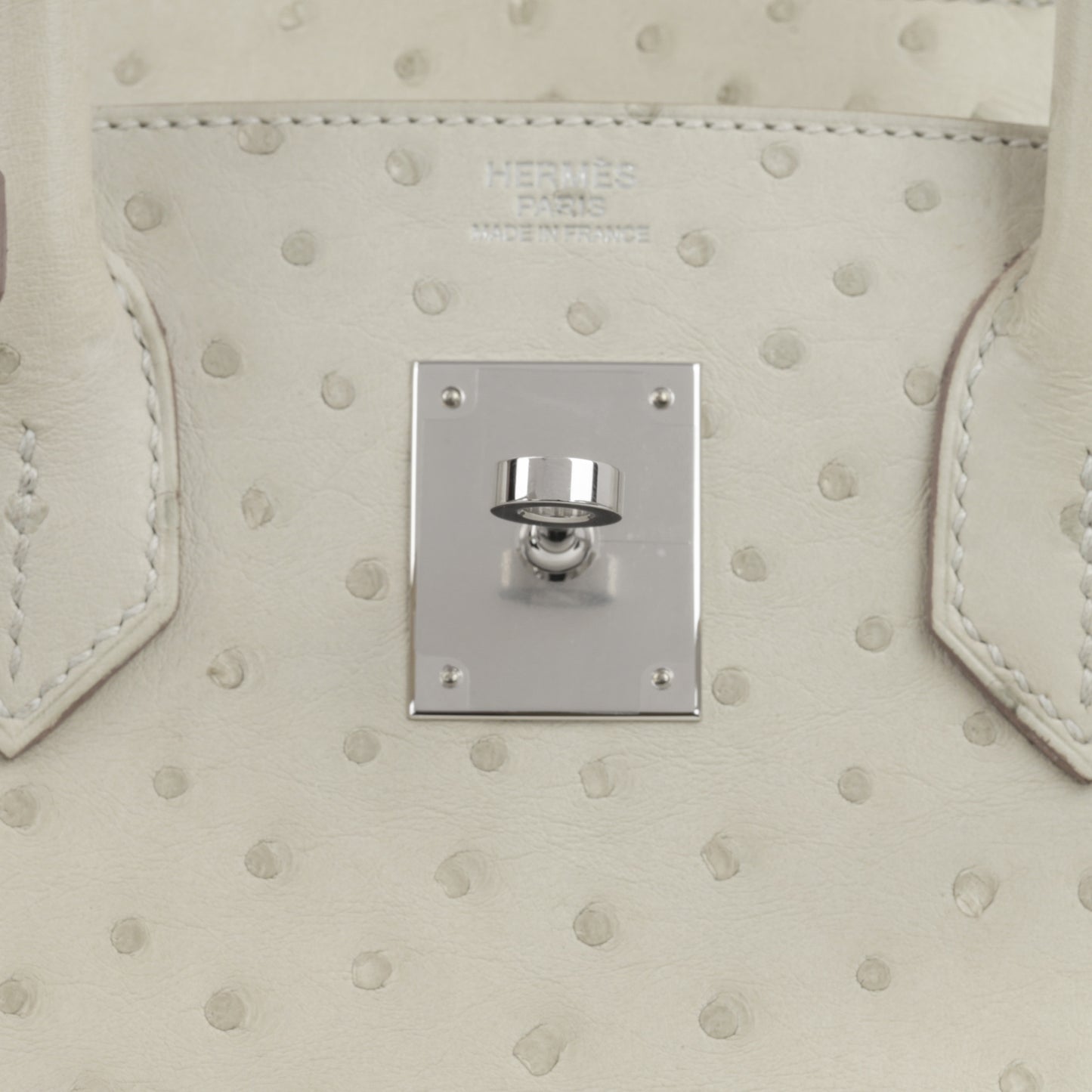 Hermès Birkin 30 - Gris Perle Ostrich | Palladium Hardware