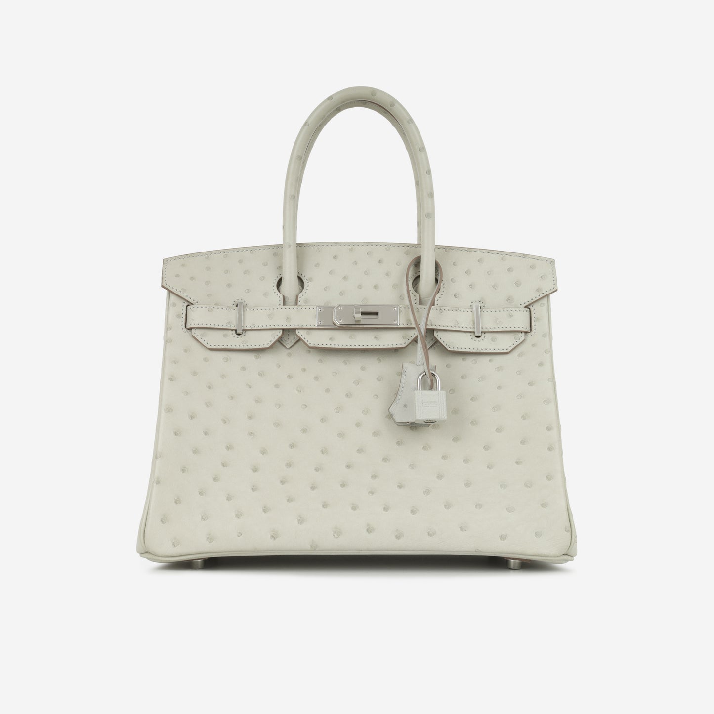 Hermès Birkin 30 - Gris Perle Ostrich | Palladium Hardware