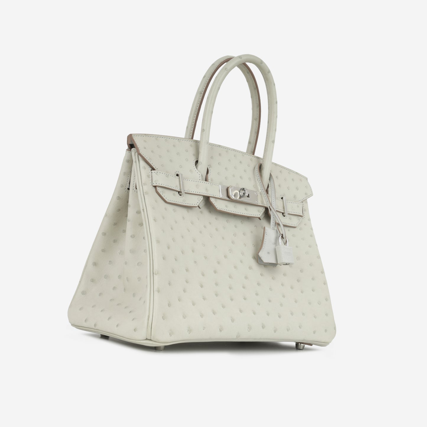 Hermès Birkin 30 - Gris Perle Ostrich | Palladium Hardware
