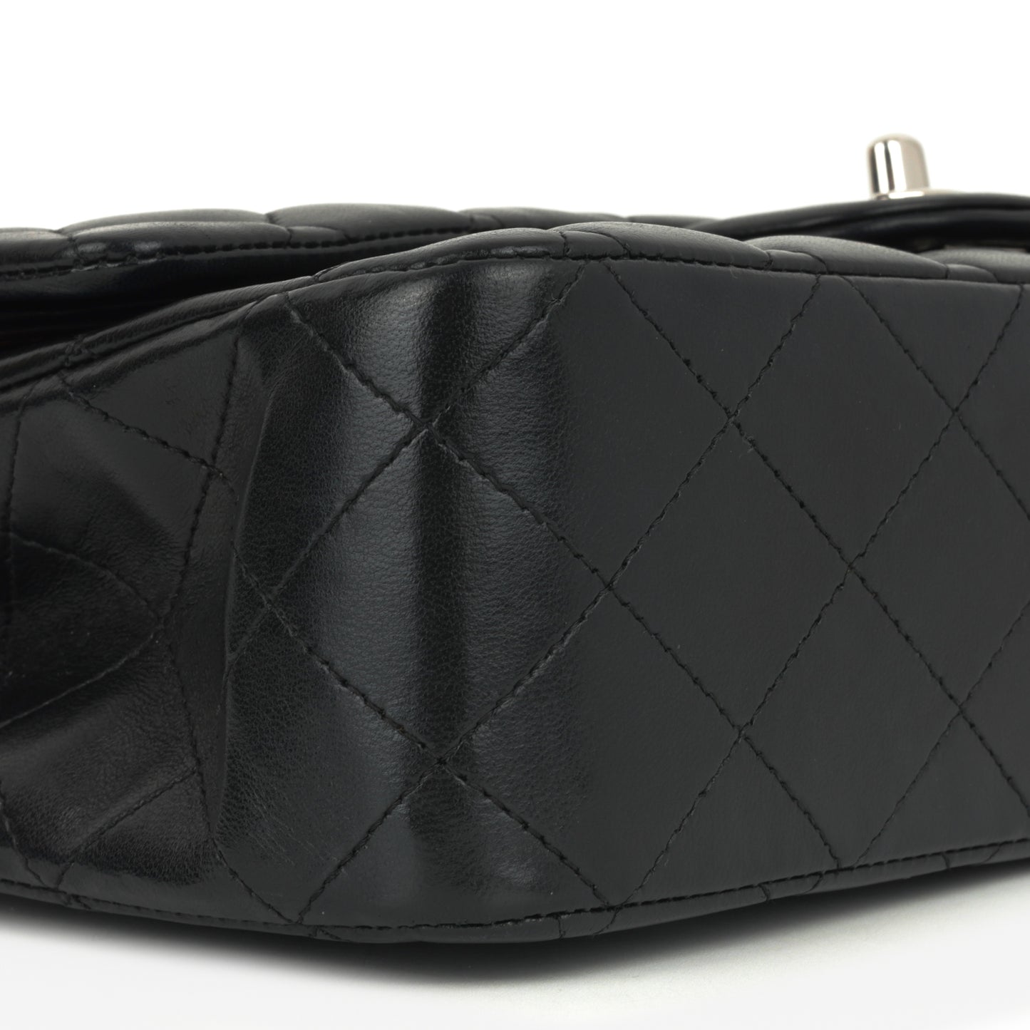 Chanel Medium Classic Flap - Black Lambskin | Silver Hardware