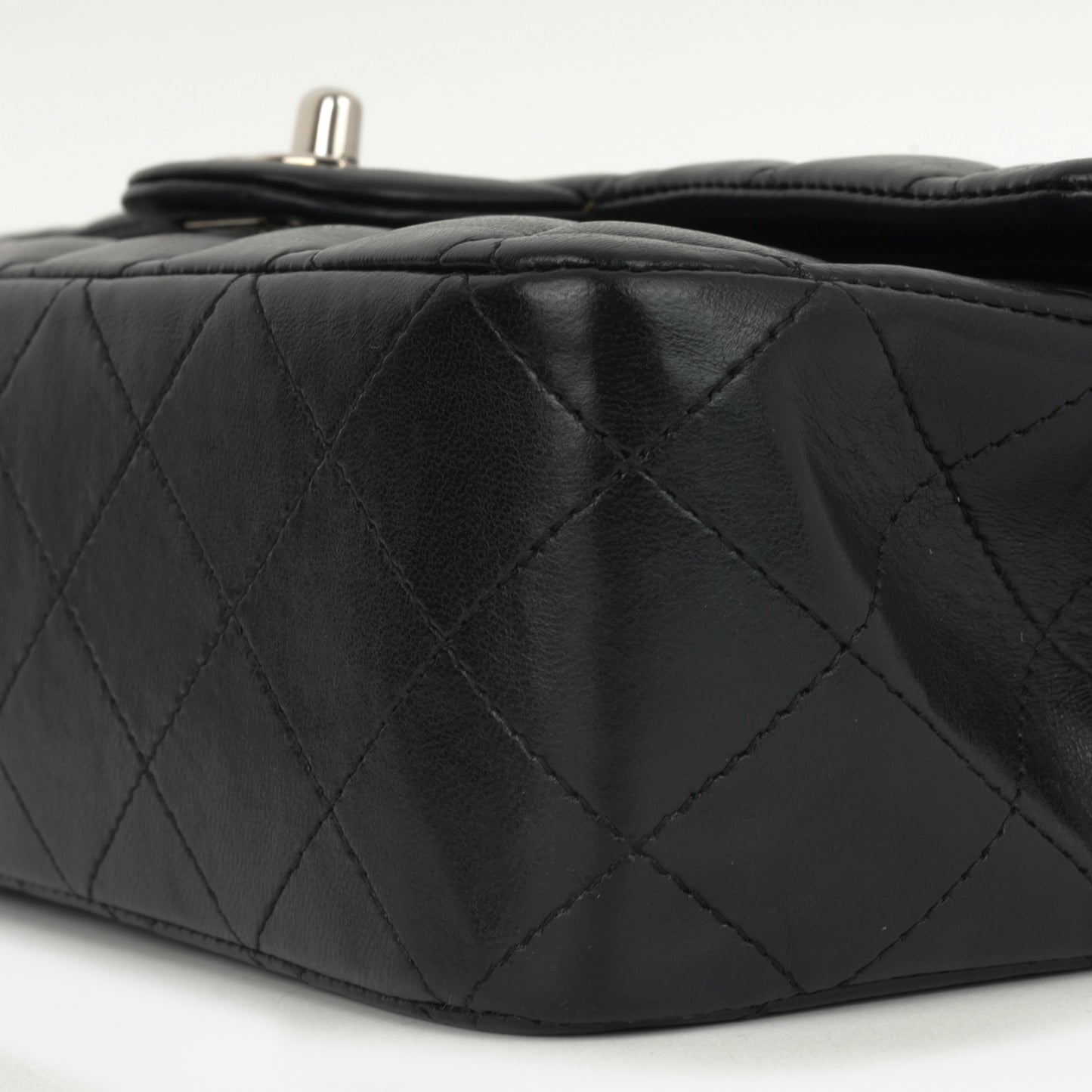 Chanel Medium Classic Flap - Black Lambskin | Silver Hardware