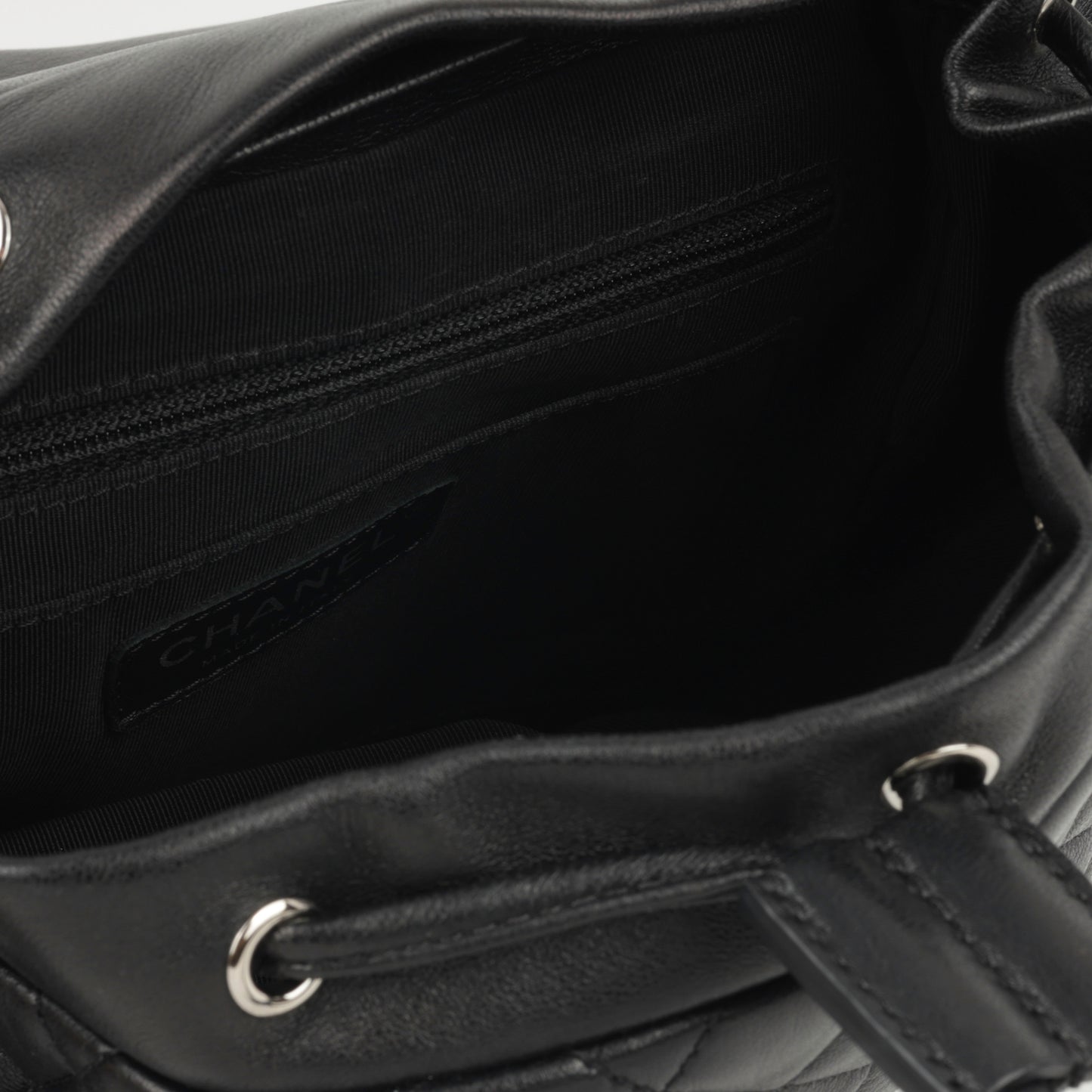 Chanel Small Urban Spirit Backpack - Black Lambskin | Silver Hardware