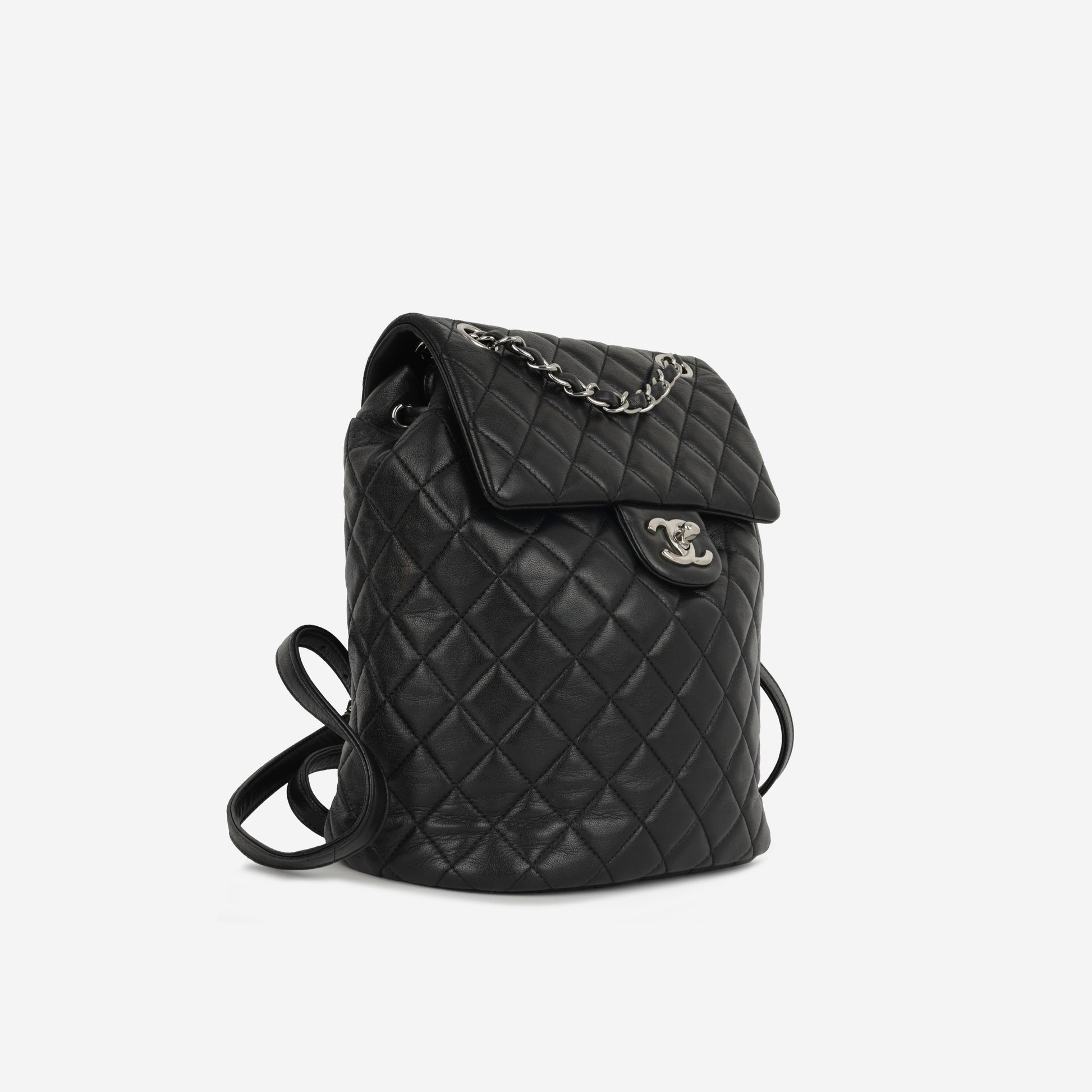 Chanel Small Urban Spirit Backpack - Black Lambskin