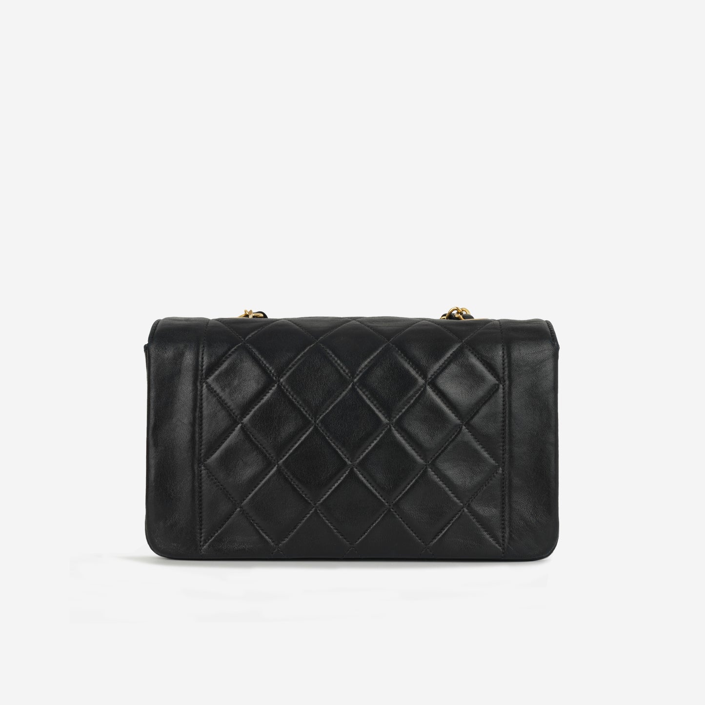 Chanel Vintage Small Diana Flap - Black Lambskin | Gold Hardware