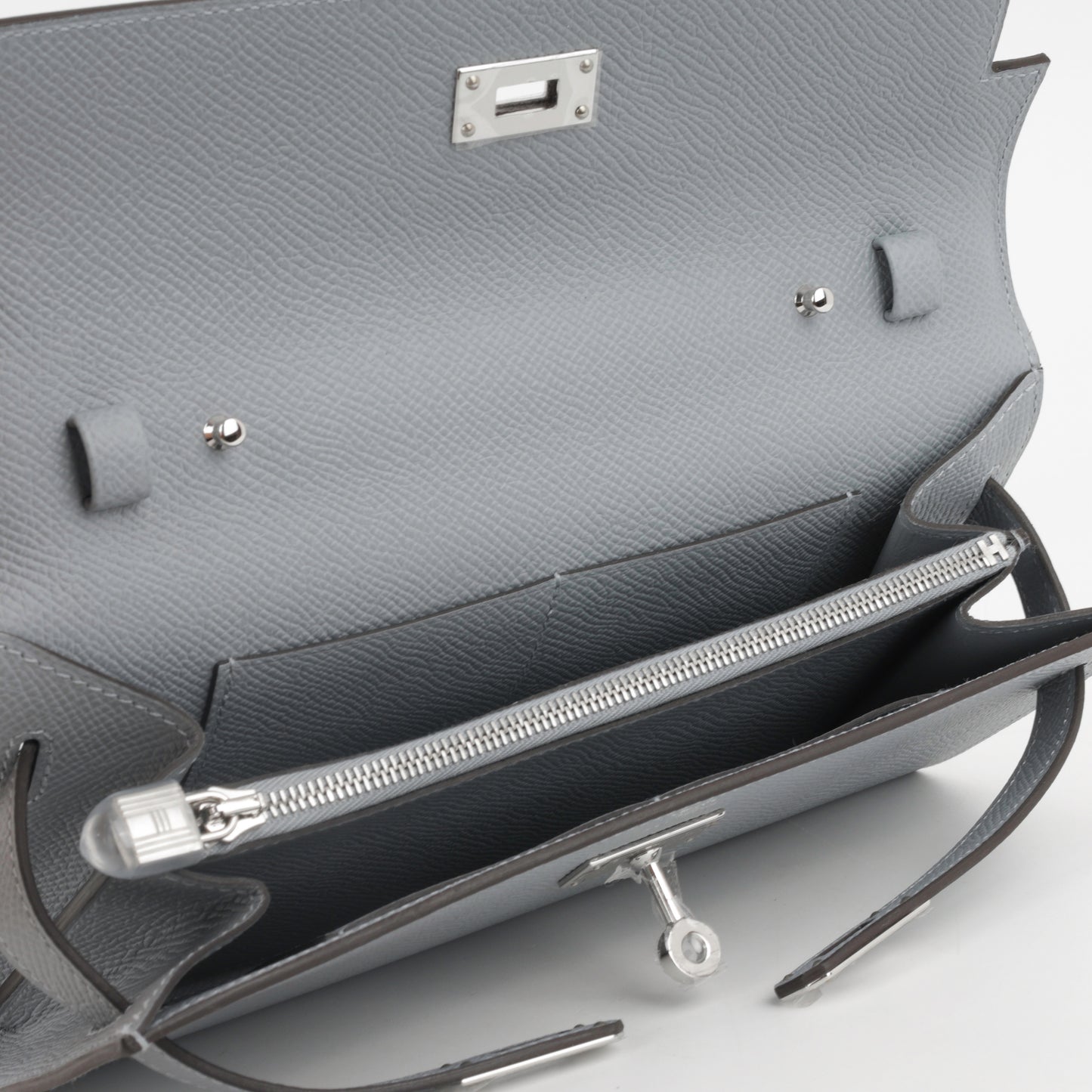 Hermès Kelly To Go Wallet - Gris Pantin Epsom | Palladium Hardware