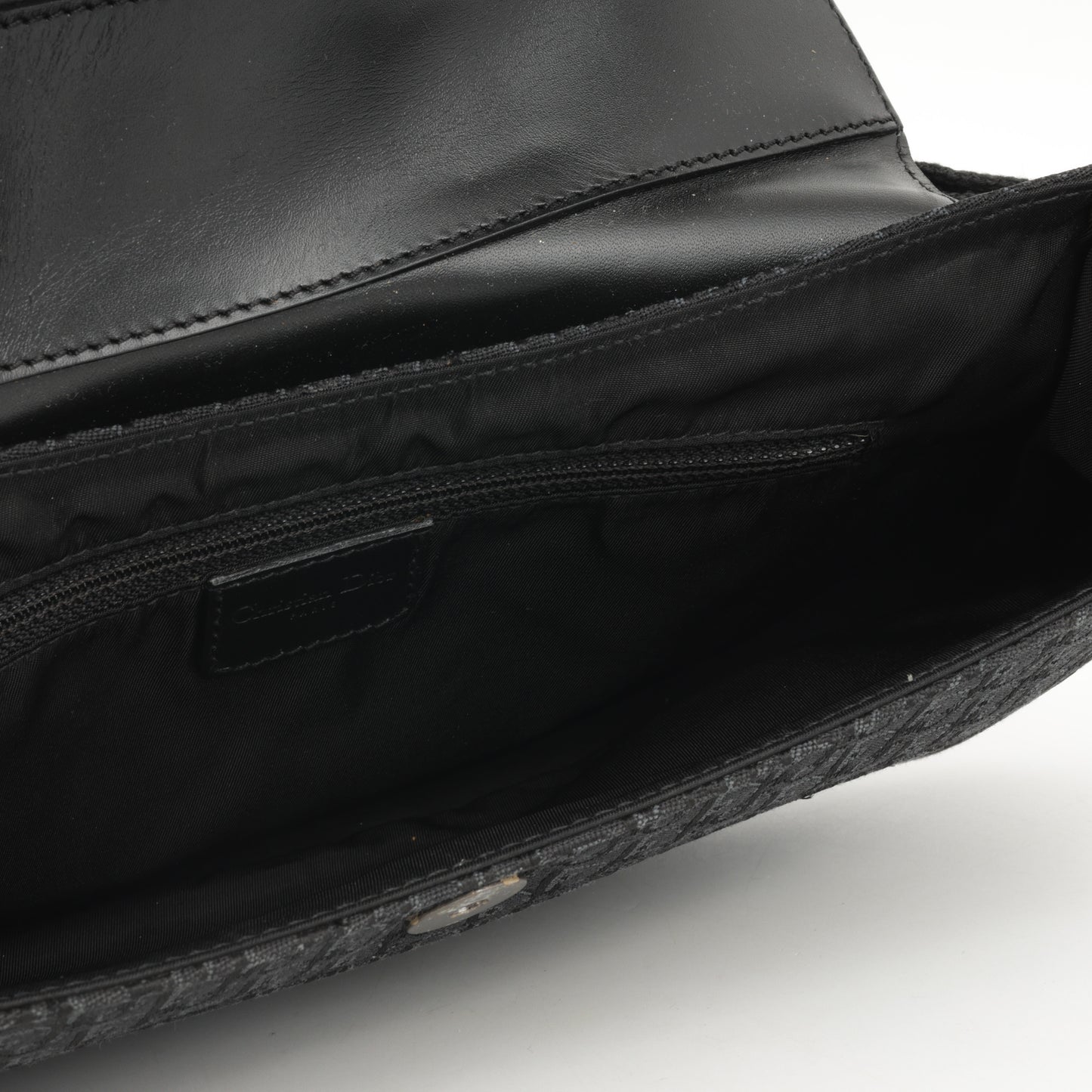 Dior Vintage Columbus Shoulder Bag - Black Oblique | Silver Hardware