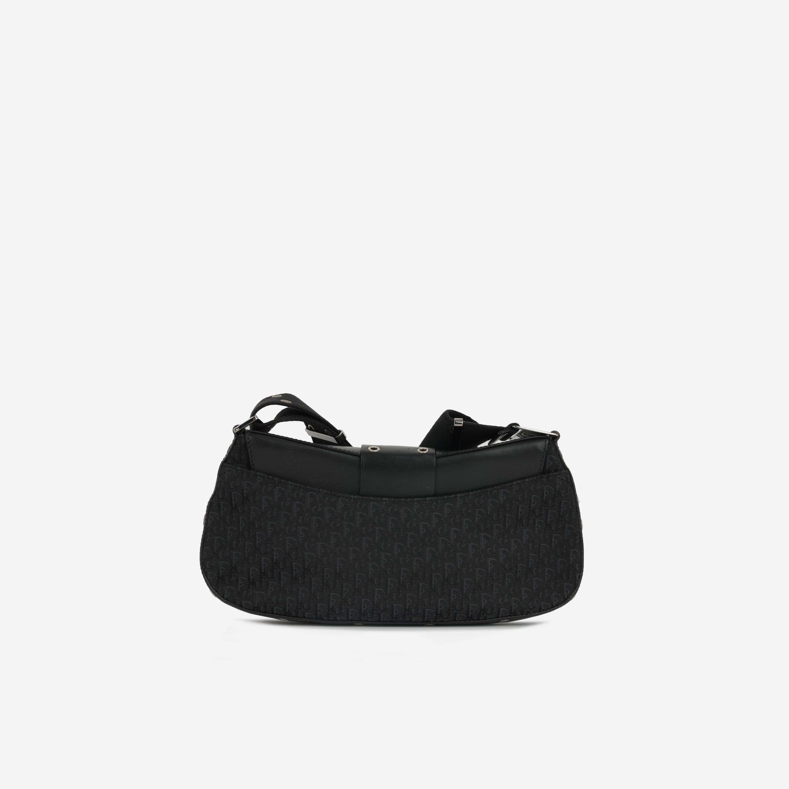 Dior Vintage Columbus Shoulder Bag - Black Oblique | Silver