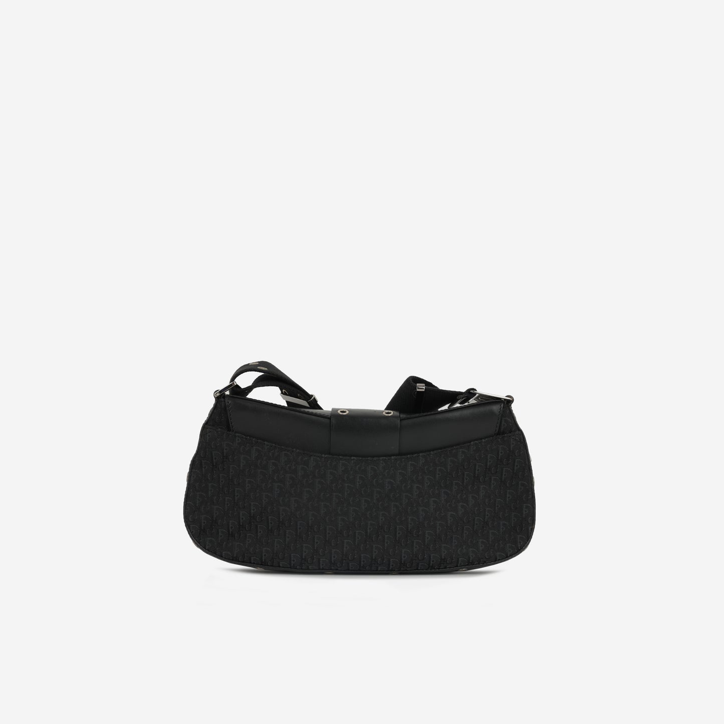 Dior Vintage Columbus Shoulder Bag - Black Oblique | Silver Hardware