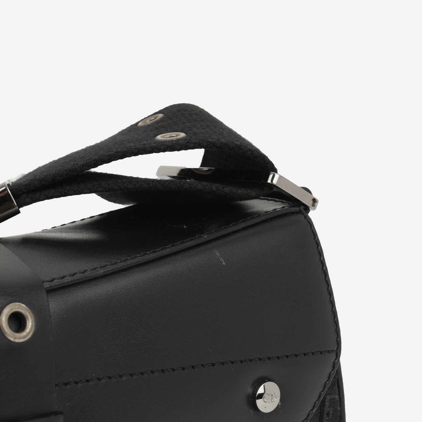 Dior Vintage Columbus Shoulder Bag - Black Oblique | Silver Hardware