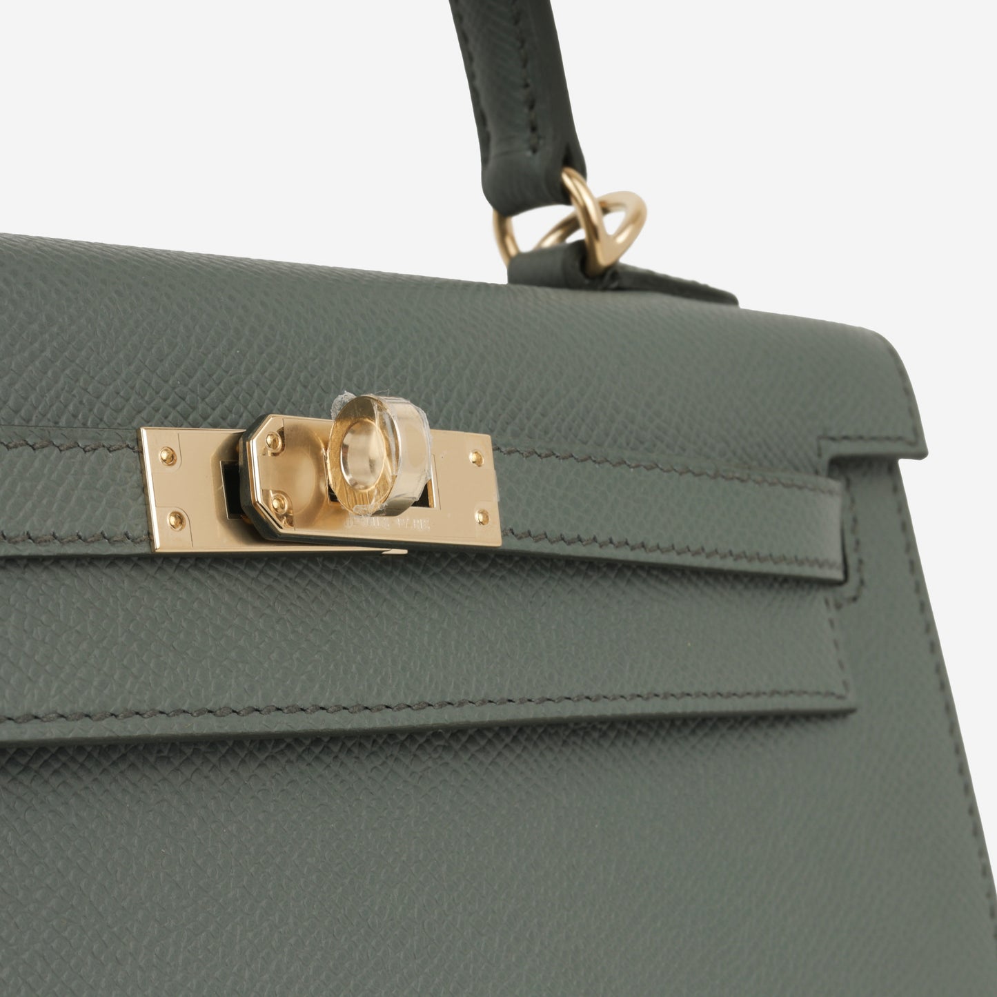 Hermès Kelly 25 - Vert Amande Epsom | Permabrass Hardware