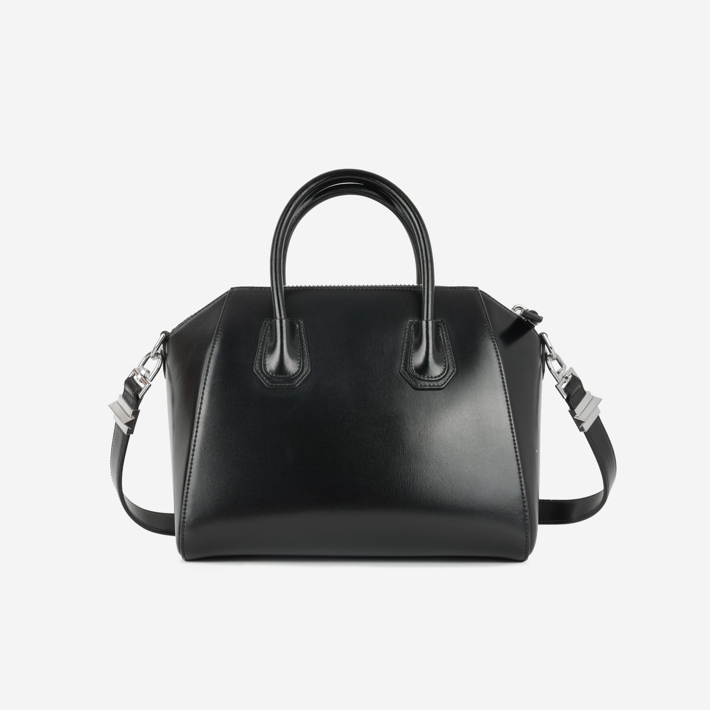 Givenchy Medium Antigona - Black Calfskin | Silver Hardware