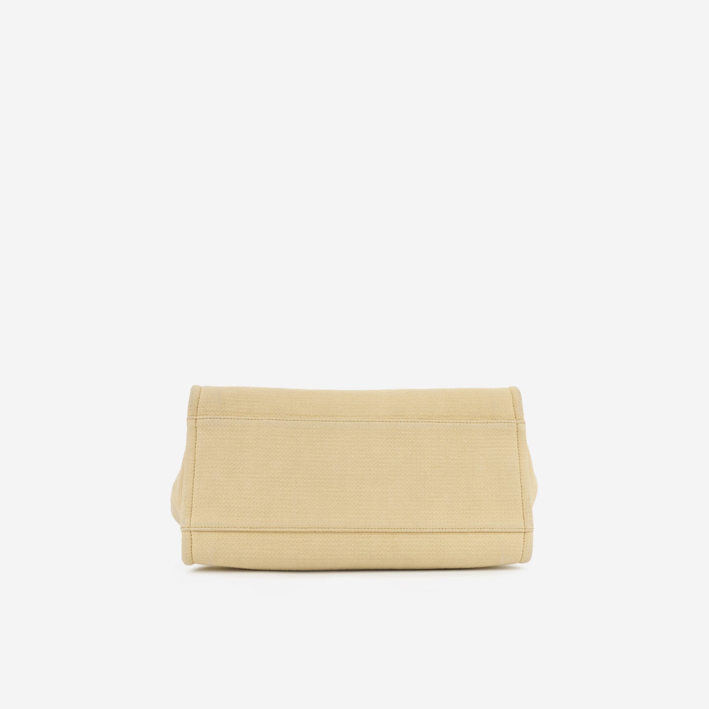 Chanel Large Deauville Bag - Beige Canvas | Silver Hardware