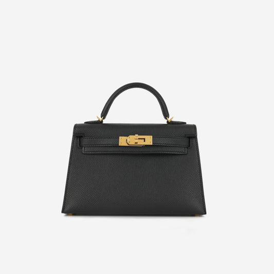 Hermès Mini Kelly - Black Epsom | Gold Hardware