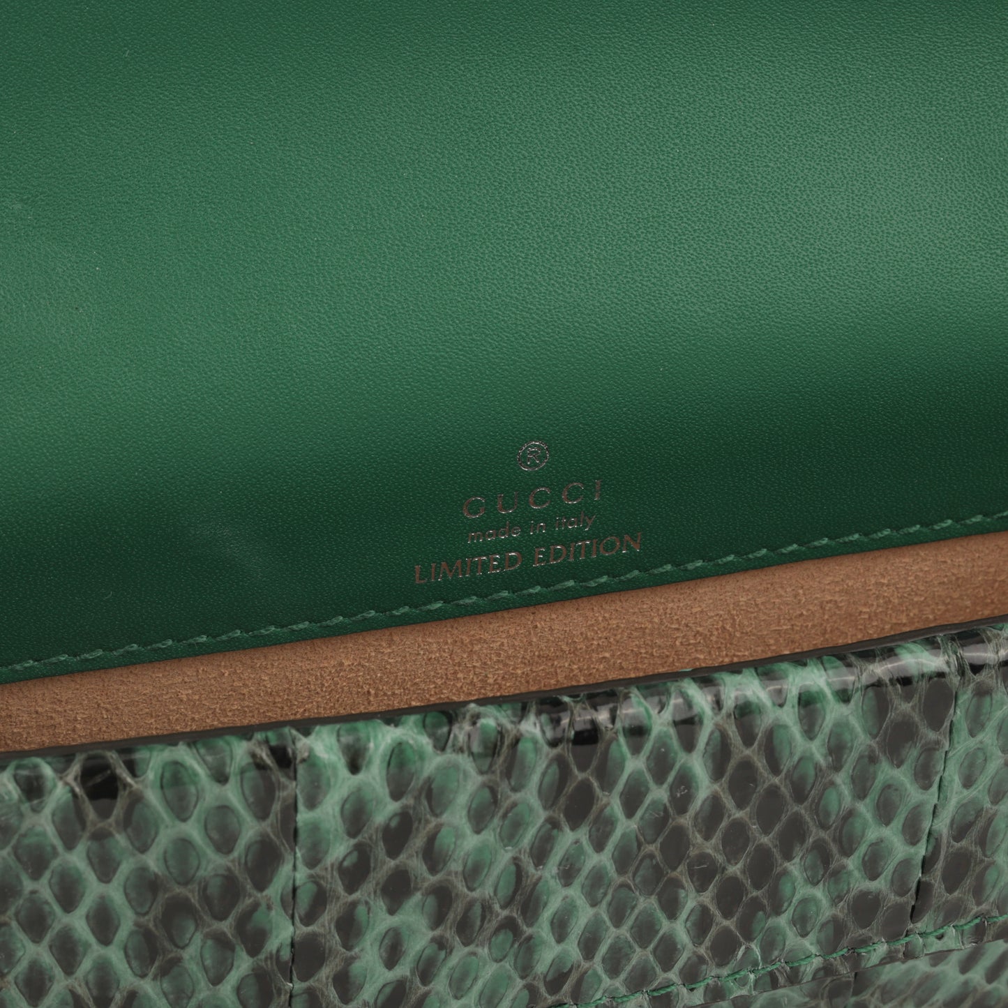 Gucci Super Mini Dionysus - Green Python | Antique Silver