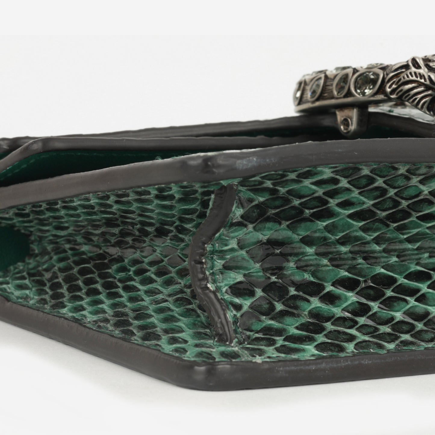 Gucci Super Mini Dionysus - Green Python | Antique Silver