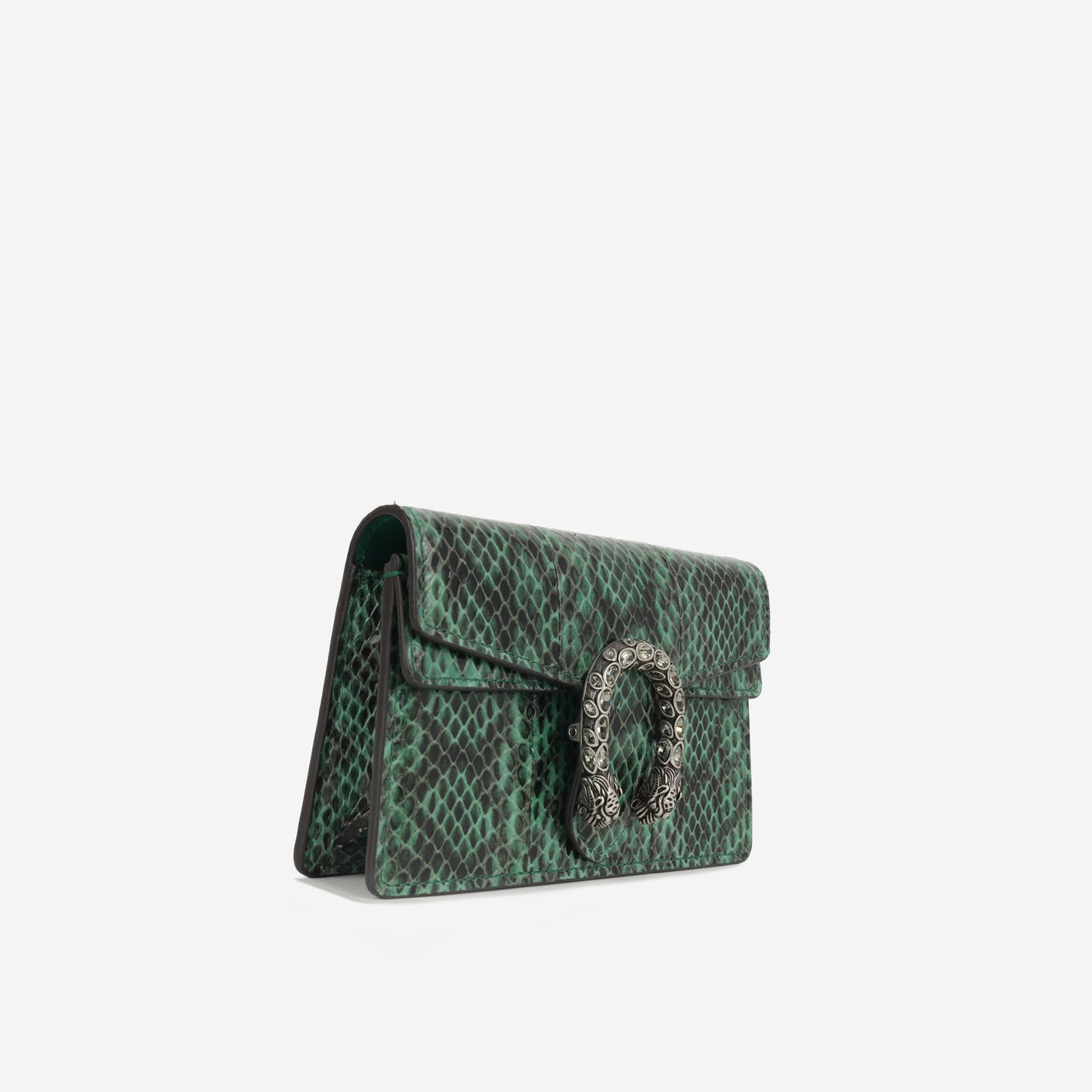 Gucci Super Mini Dionysus - Green Python | Antique Silver