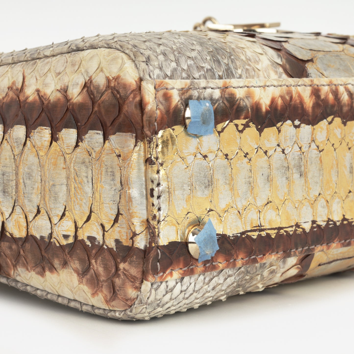 Mini Lady Dior - Gold Royal Python | Champagne Gold Hardware