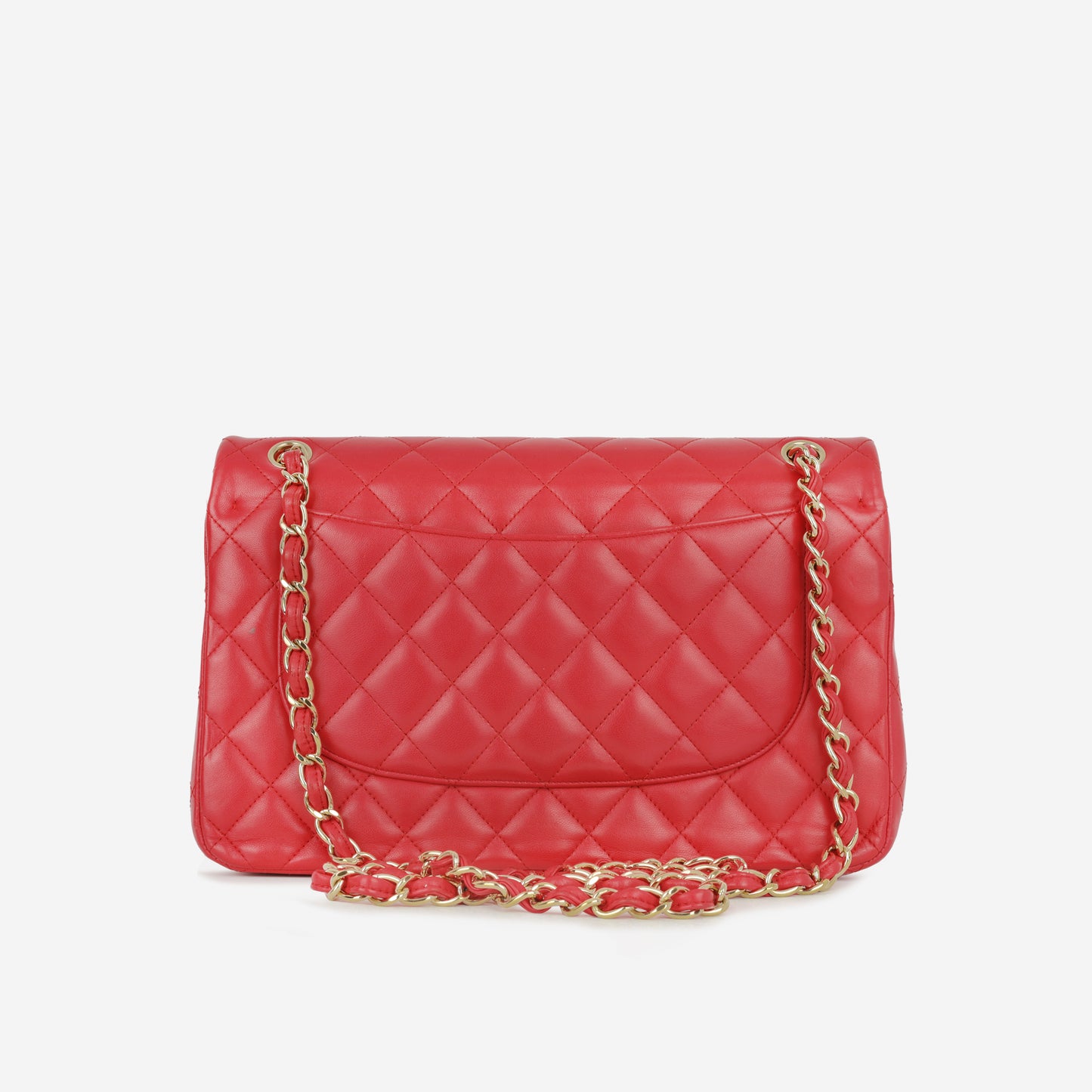 Chanel Classic Flap Bag - Raspberry Lambskin | Champagne Gold Hardware
