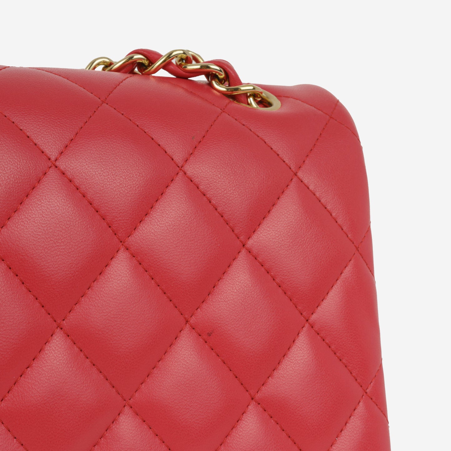 Chanel Classic Flap Bag - Raspberry Lambskin | Champagne Gold Hardware