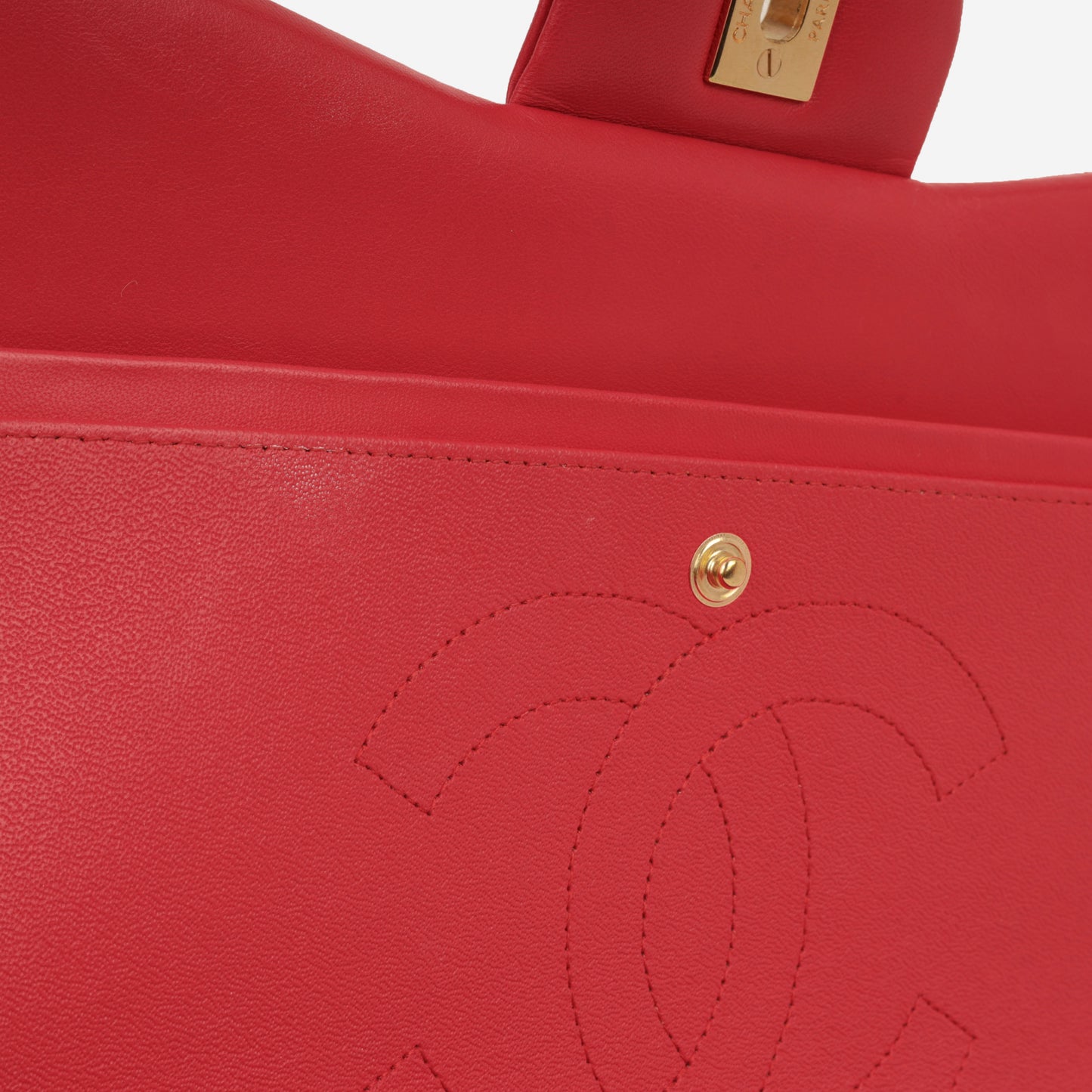 Chanel Classic Flap Bag - Raspberry Lambskin | Champagne Gold Hardware