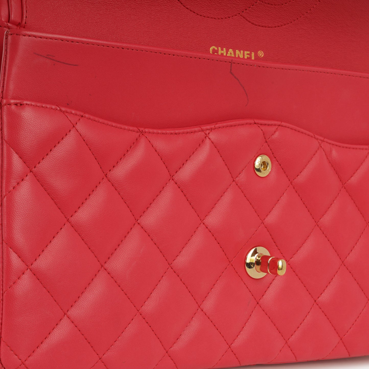 Chanel Classic Flap Bag - Raspberry Lambskin | Champagne Gold Hardware