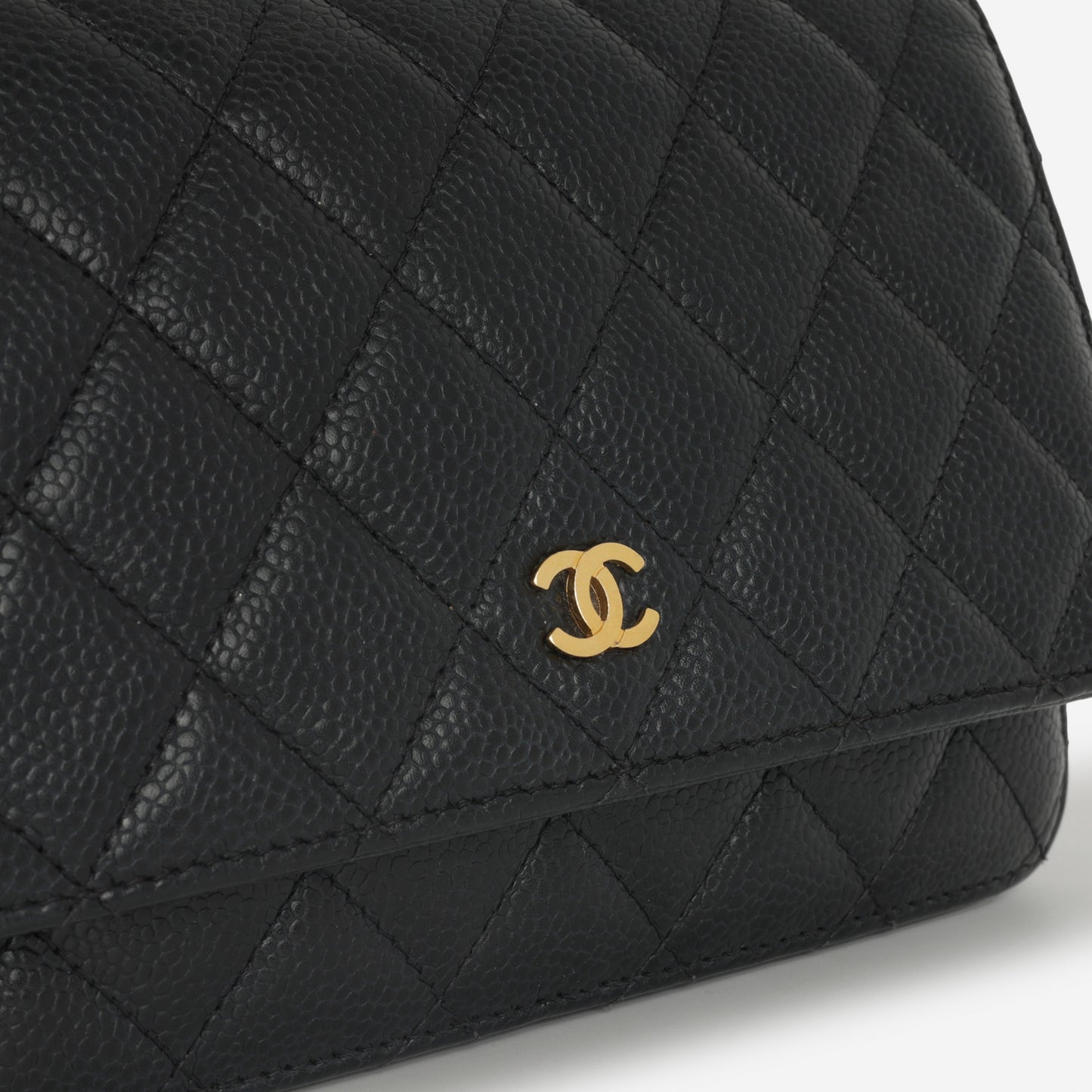 Chanel Classic Wallet on Chain - Black Caviar | Gold Hardware