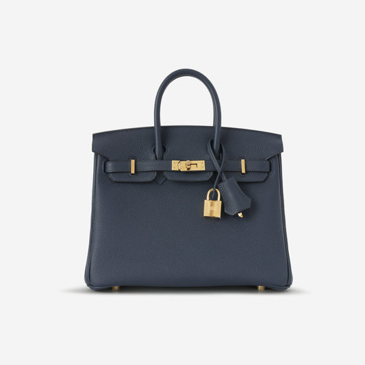 Hermès Birkin 25 - Blue Abysse Togo | Gold Hardware
