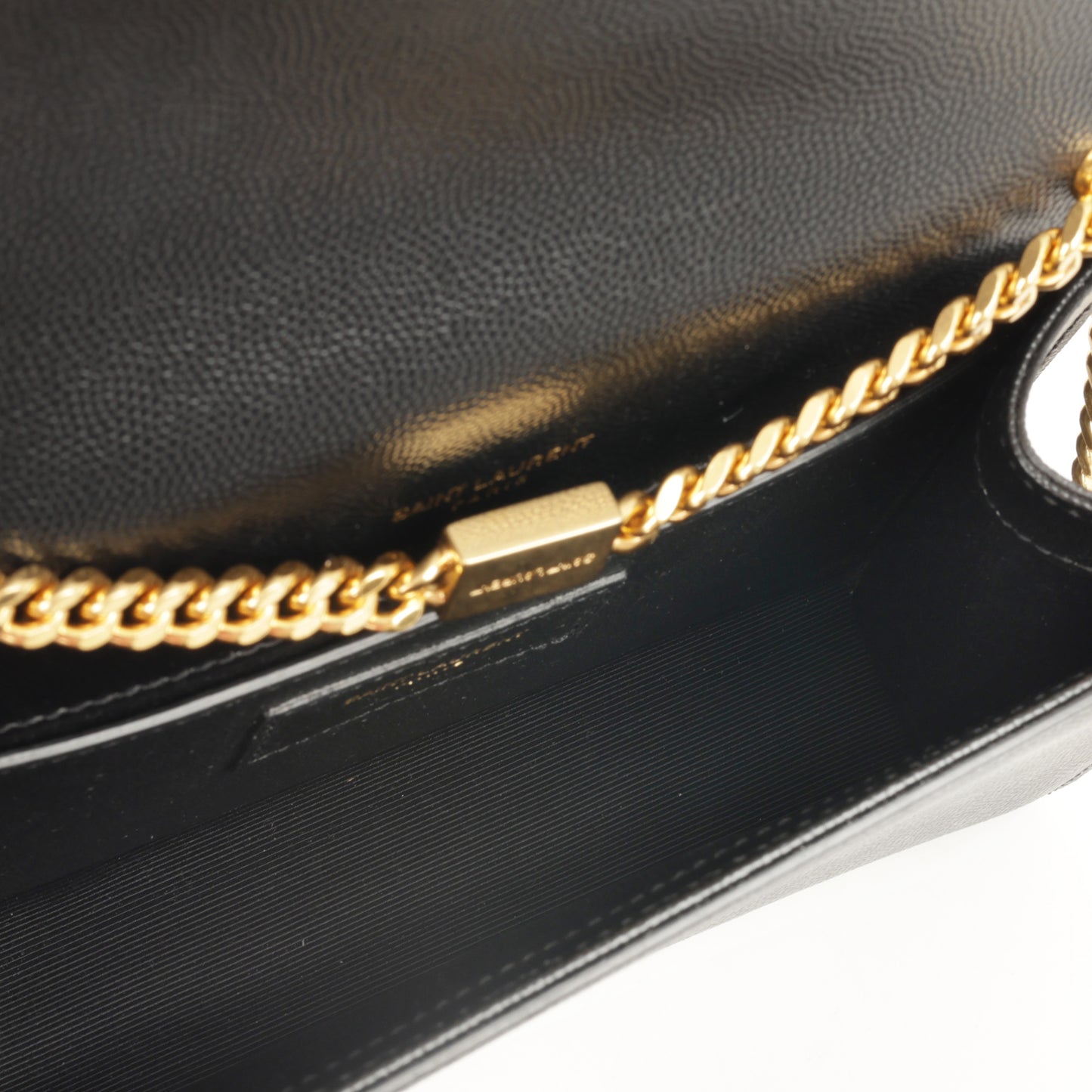 Saint Laurent Small Kate - Black Grained Leather | Gold Hardware