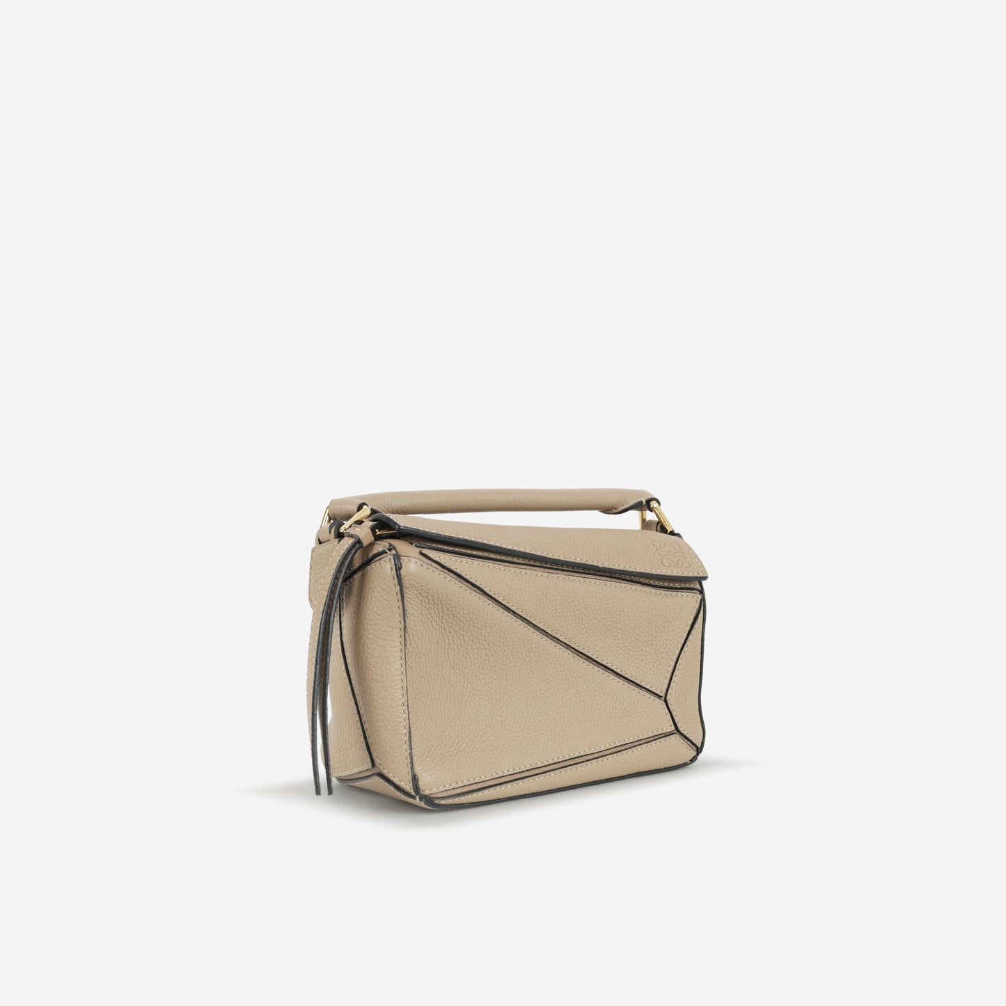 Loewe Mini Puzzle Bag - Sand Grained Calfskin | Gold Hardware