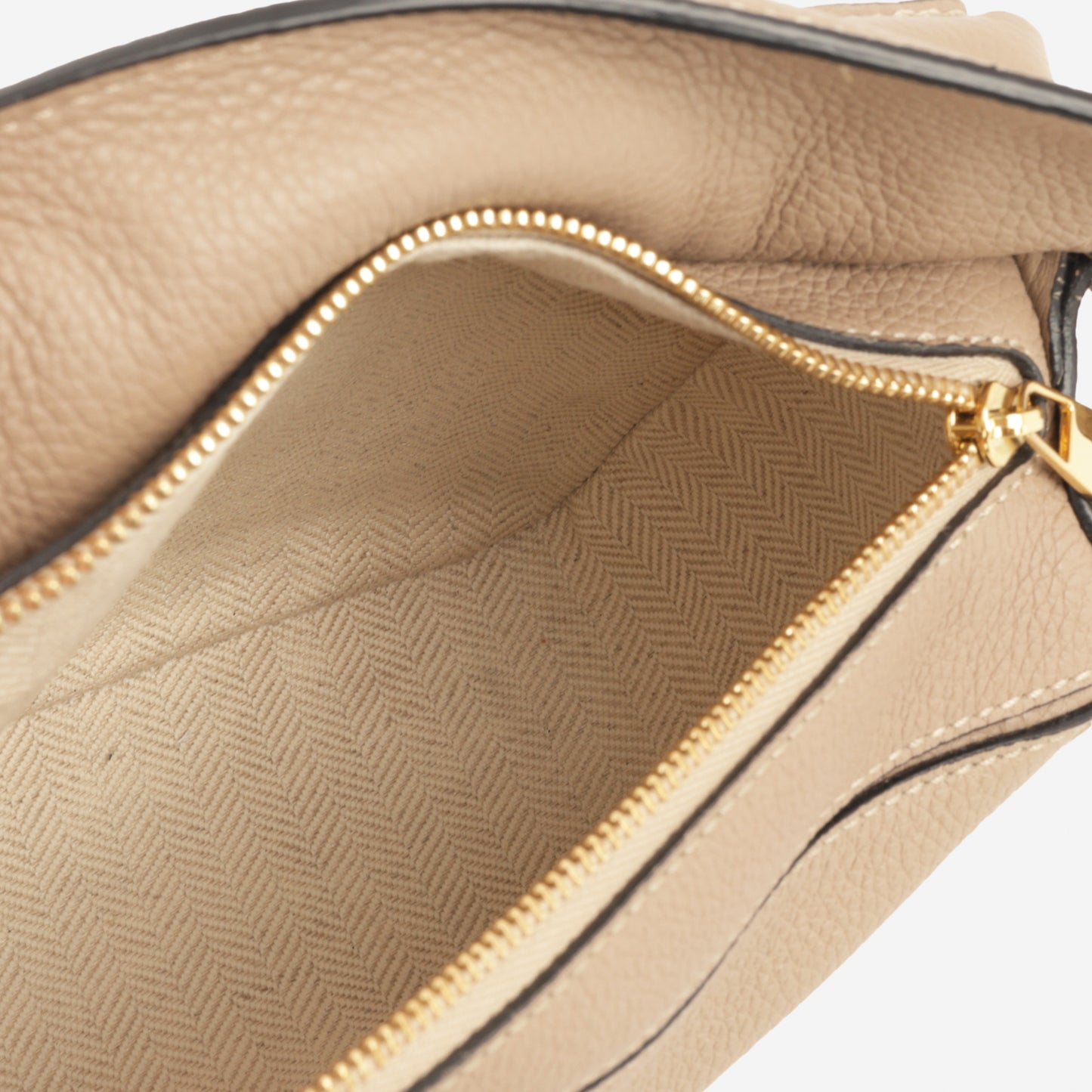 Loewe Mini Puzzle Bag - Sand Grained Calfskin | Gold Hardware