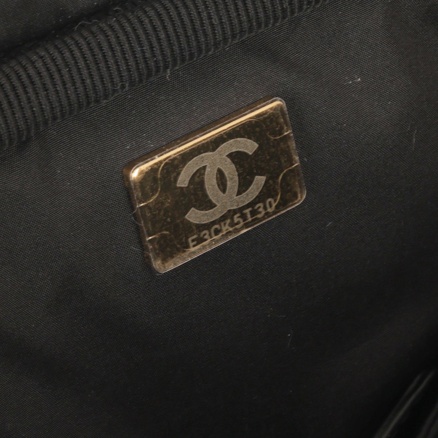 Chanel 2024/25 Métiers d'art Suitcase - Black Patent Crumpled Calfskin | Gold Hardware