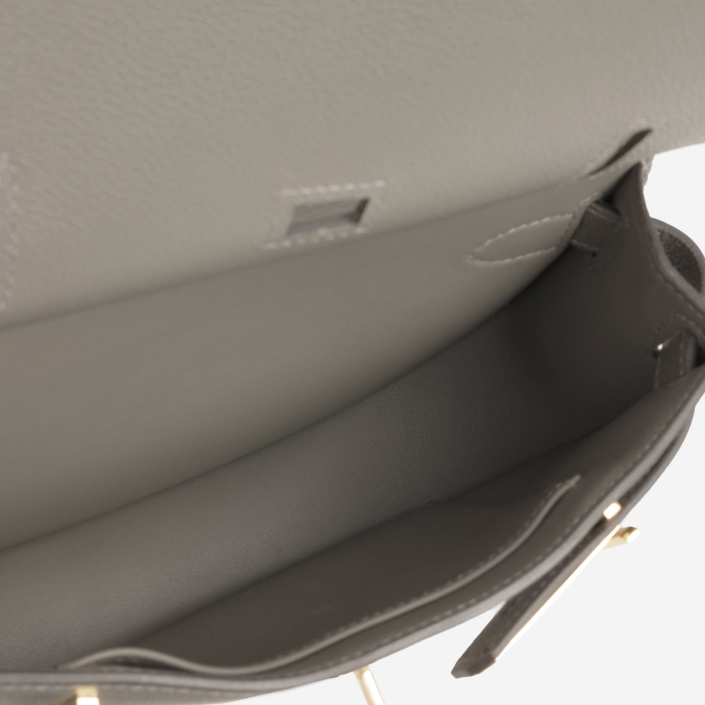 Hermès Mini Jypsiere - Gris Meyer Evercolour | Gold Hardware