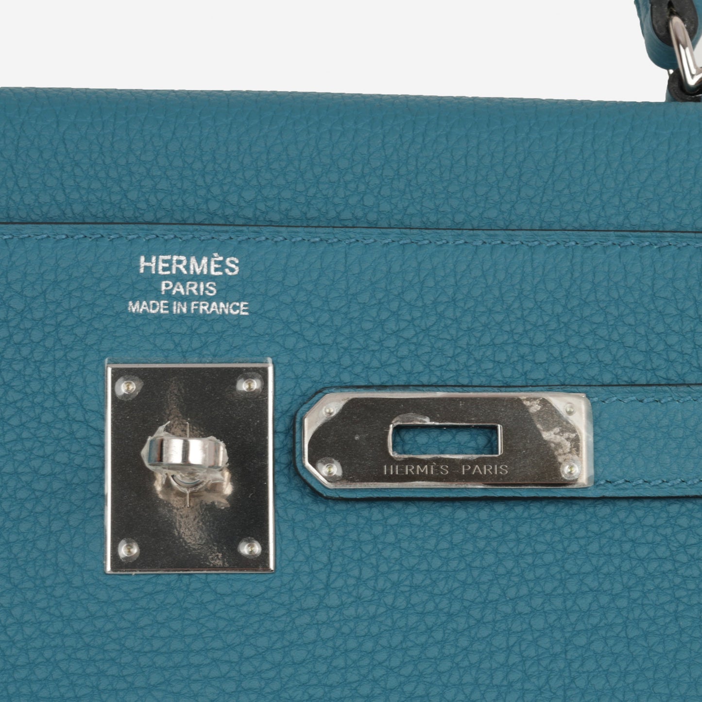 Hermès Kelly 32 - Blue Izmir Togo | Palladium Hardware