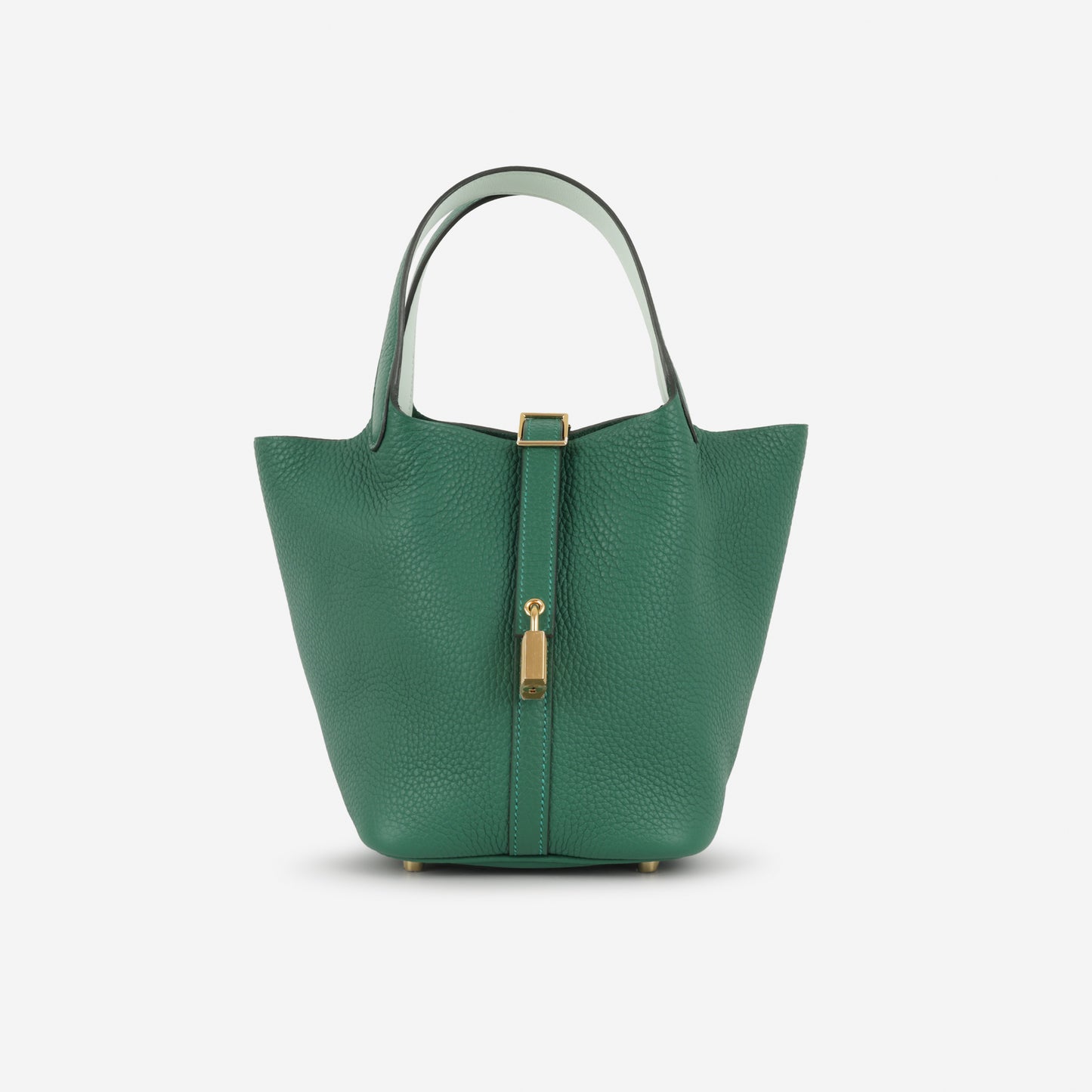 Hermès Picotin 18 Eclat - Vert Moyen / Vert Peppermint Clemence | Gold Hardware