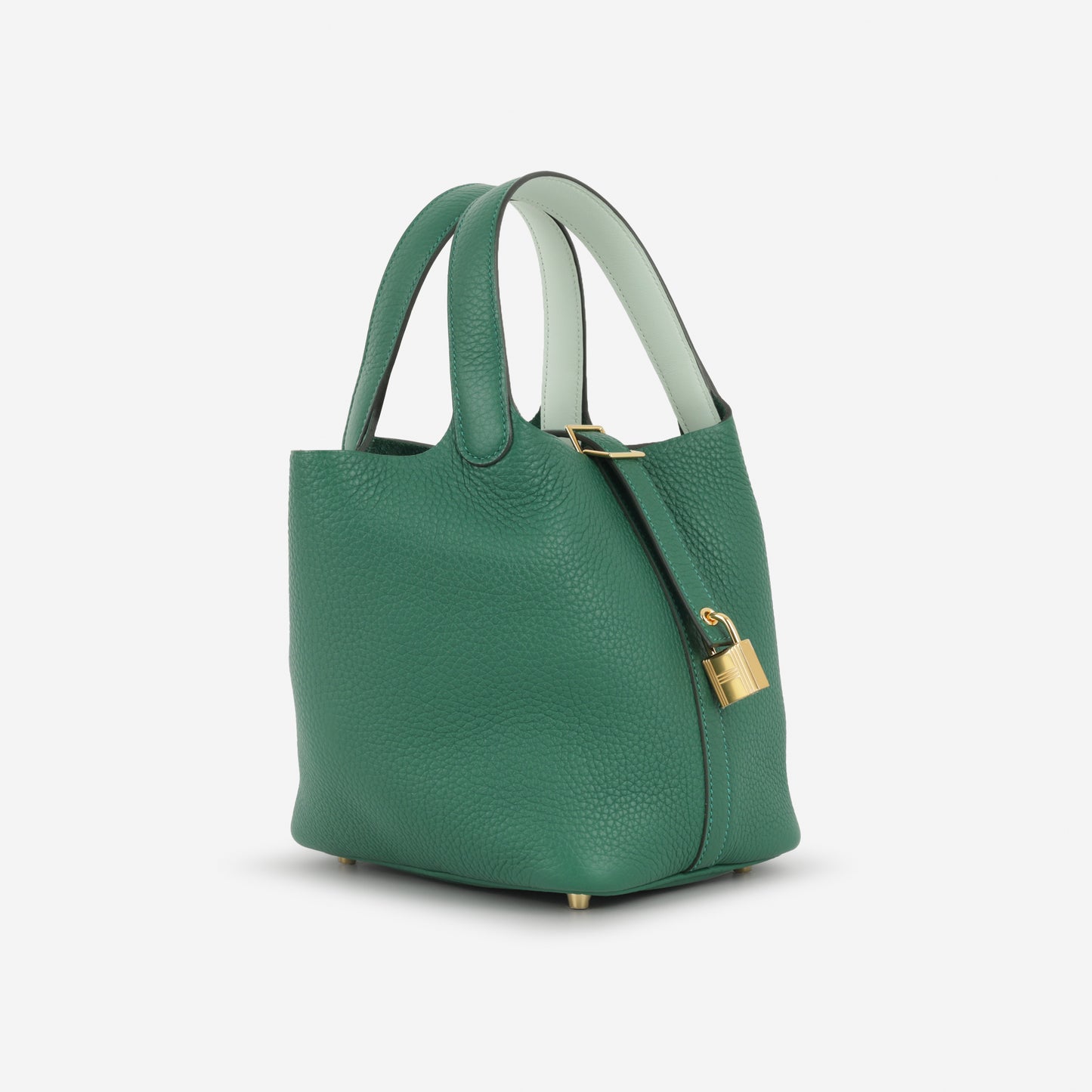 Hermès Picotin 18 Eclat - Vert Moyen / Vert Peppermint Clemence | Gold Hardware