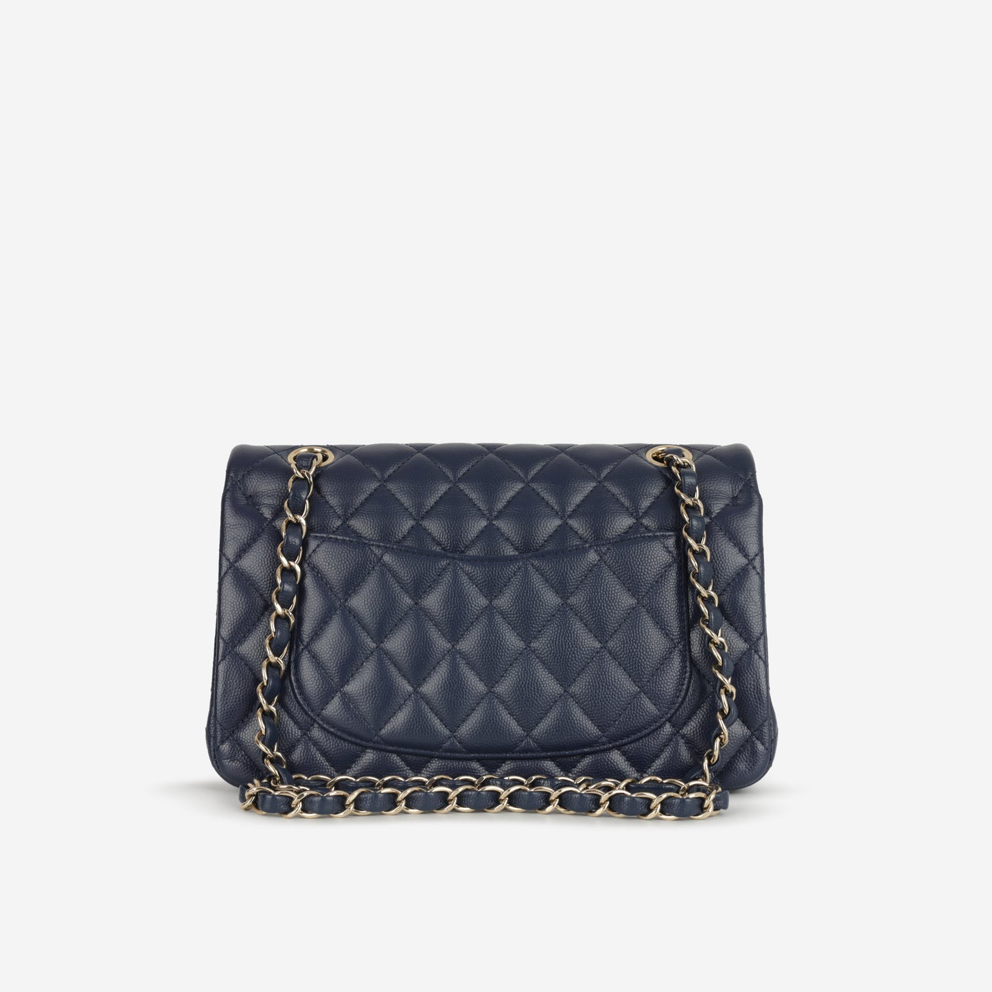 Chanel Small Classic Flap - Navy Caviar | Champagne Gold Hardware