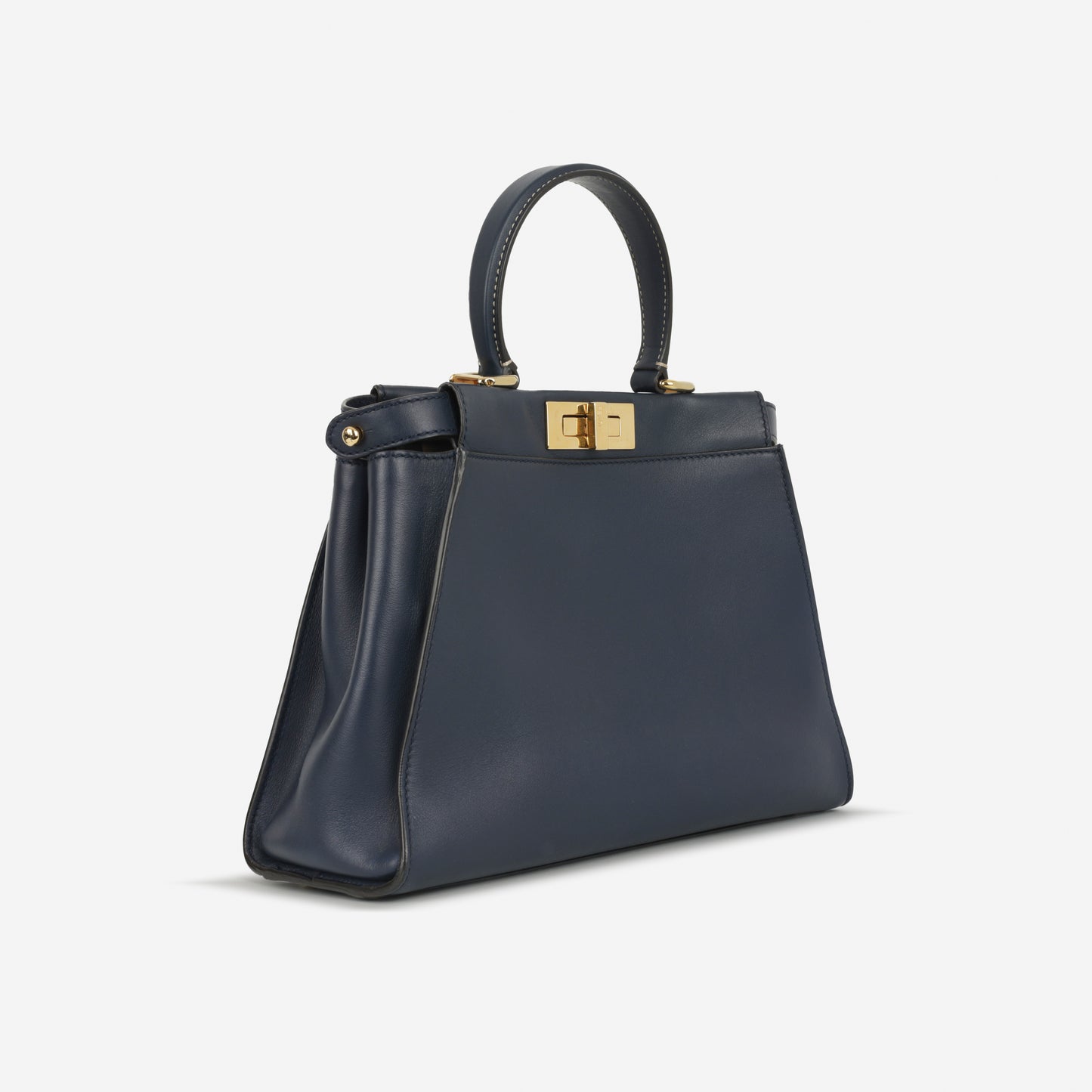 Fendi Medium Peekaboo - Navy Lambskin | Gold Hardware