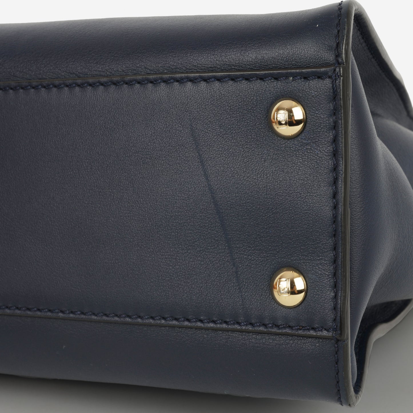Fendi Medium Peekaboo - Navy Lambskin | Gold Hardware