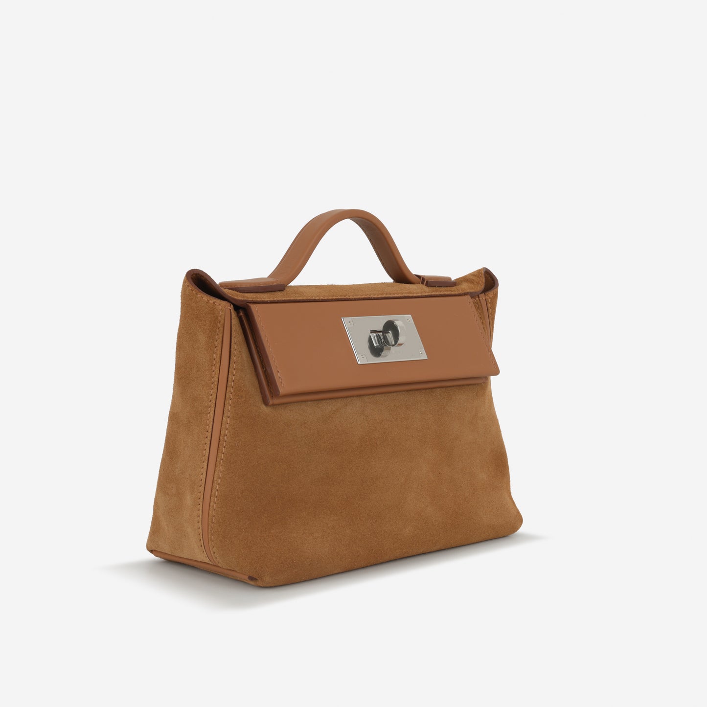 Hermès Mini 24/24 - Gold Grizzly Swift  | Palladium Hardware