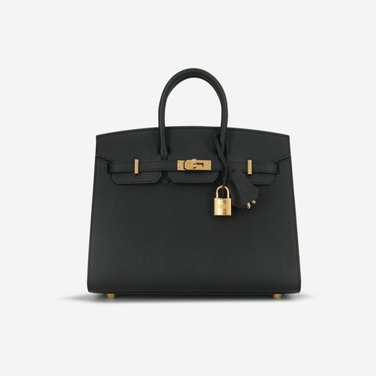 Hermès Birkin 25 Sellier - Noir Epsom | Gold Hardware