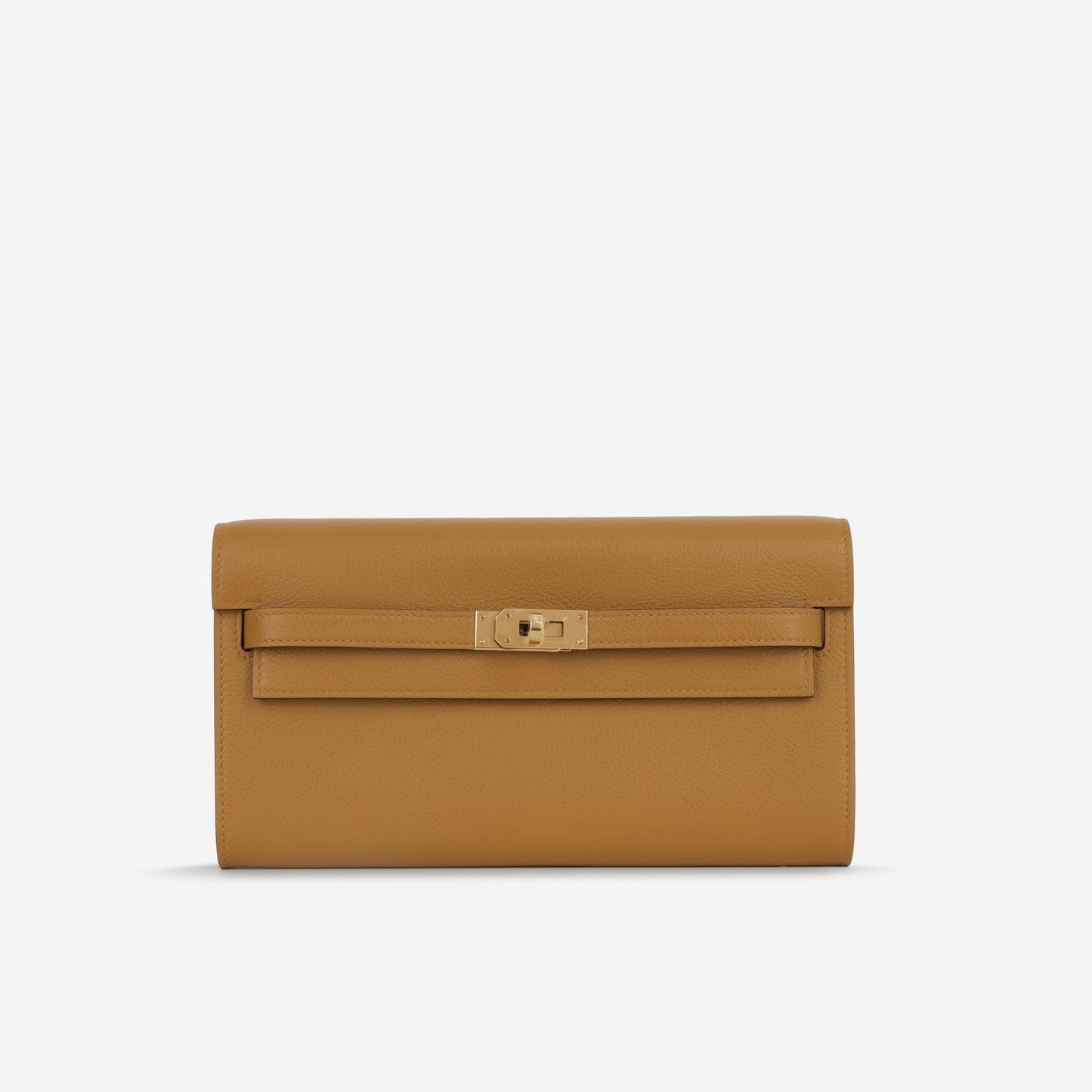 Hermès Kelly To Go Wallet - Caramel Evercolor | Gold Hardware