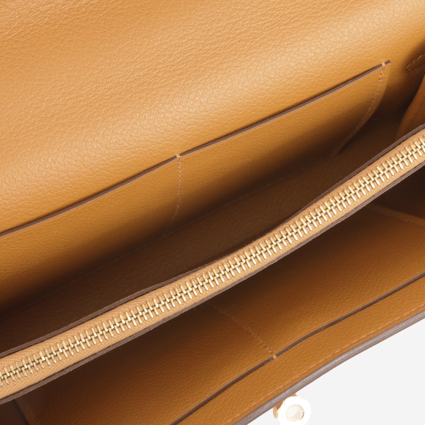Hermès Kelly To Go Wallet - Caramel Evercolor | Gold Hardware
