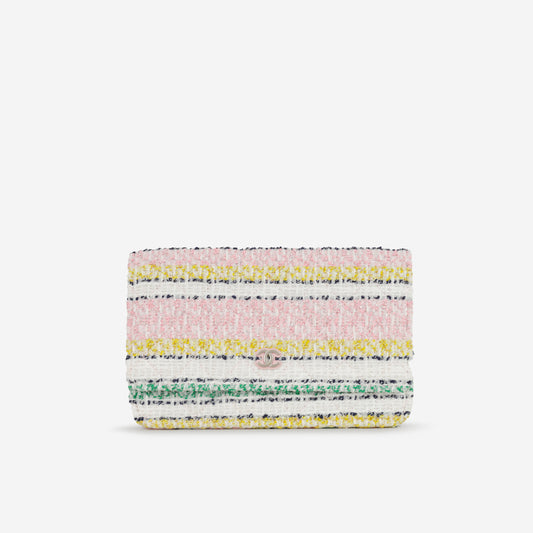 Chanel 24s Classic Wallet on Chain - Mixed Tweed | Silver Hardware