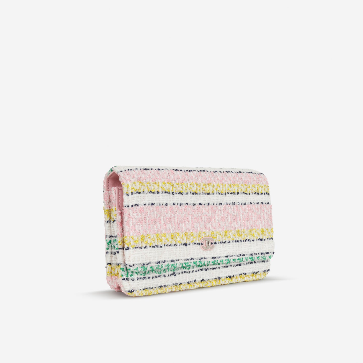 Chanel 24s Classic Wallet on Chain - Mixed Tweed | Silver Hardware